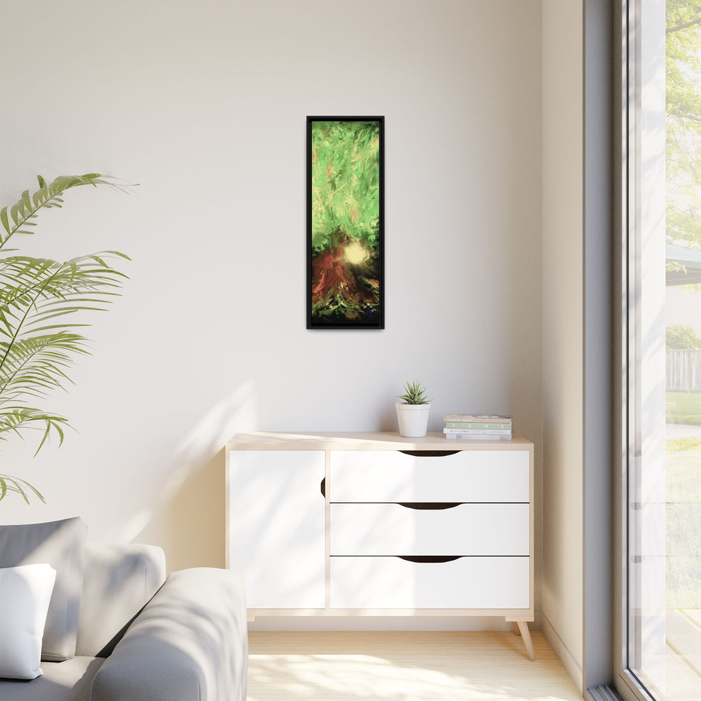 Sunset Tree Matte Canvas Framed Wall Art