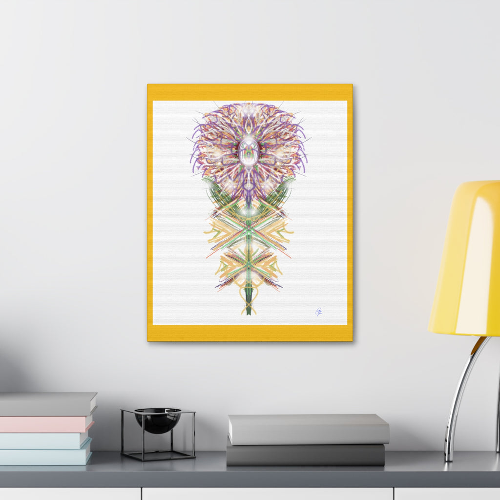 Floral Mandala Canvas Art — Stretched 1.5" Wall Decor