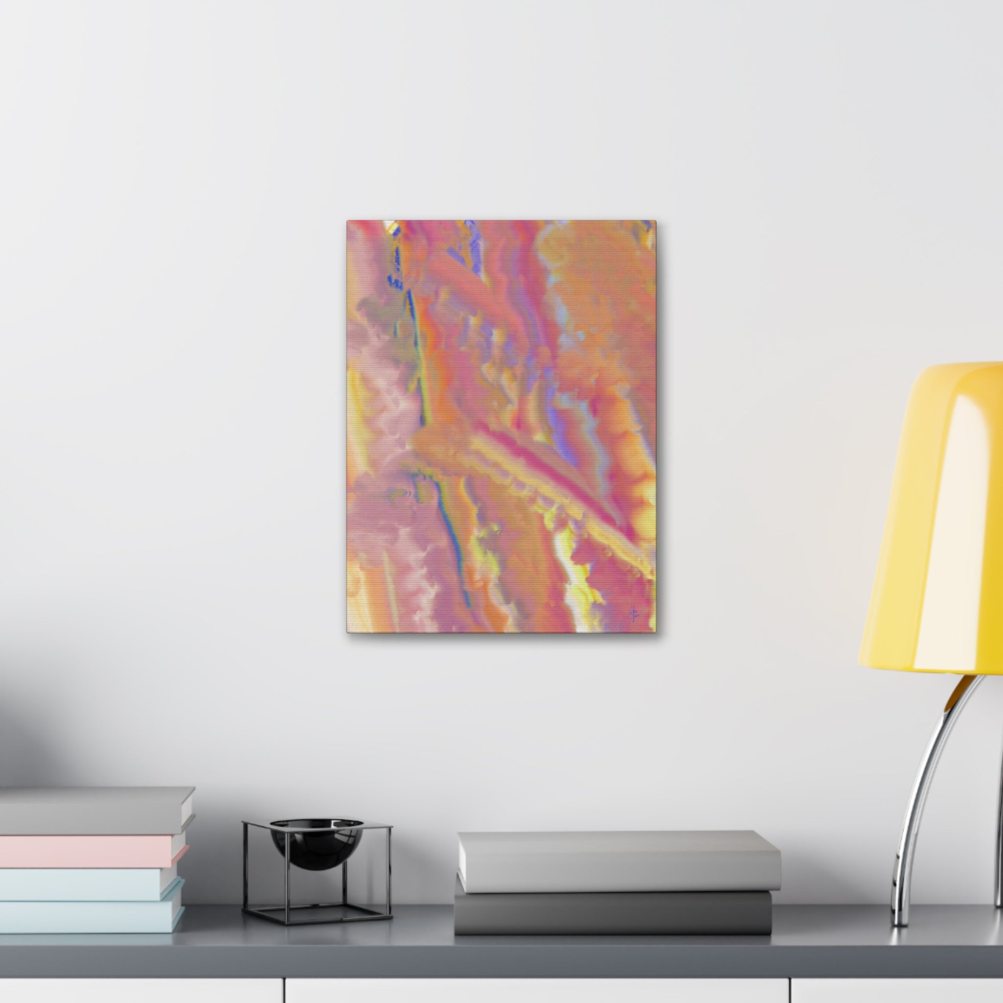 Abstract Sunset Hues Canvas — 1.5" Stretched Wall Art