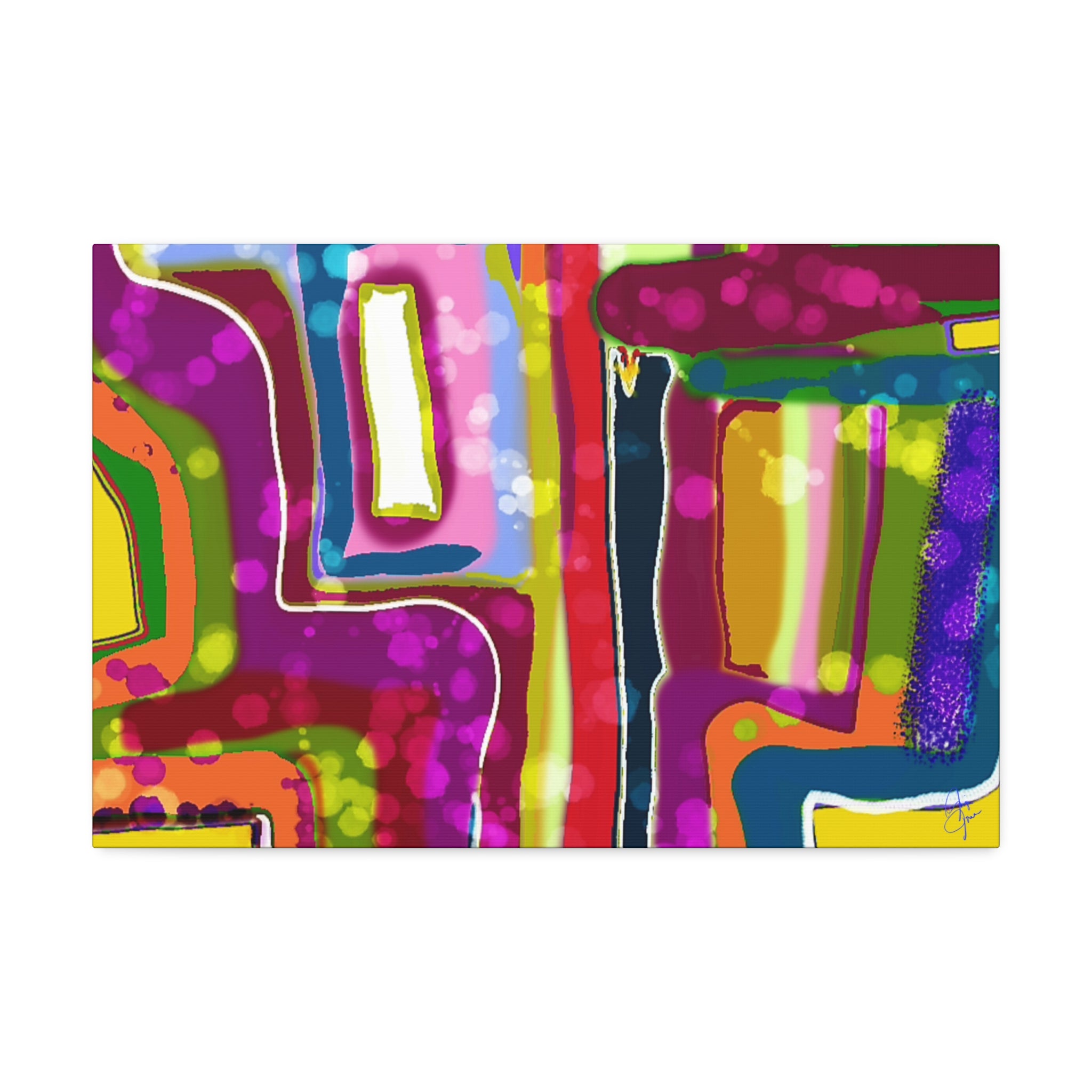 Abstract Colorburst Canvas – Vibrant Pop Art Wall Decor