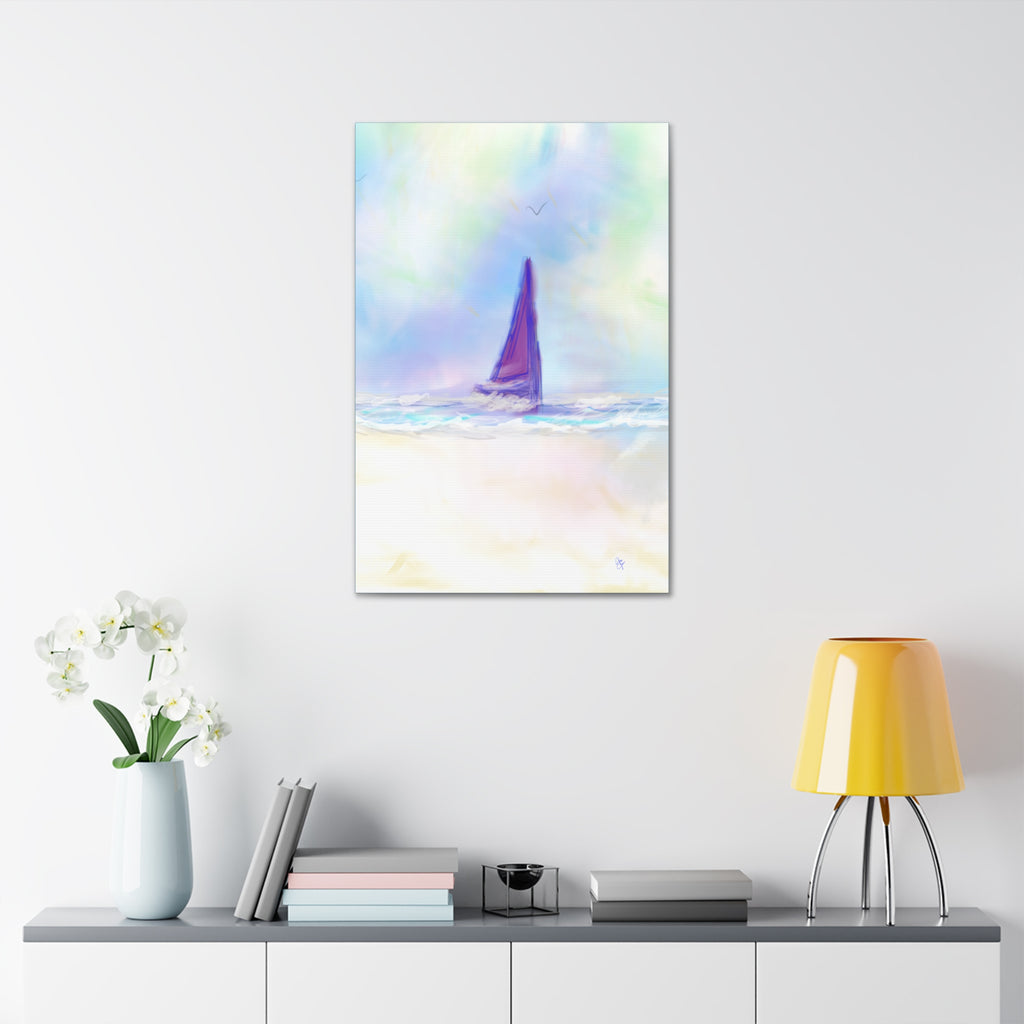 Sailboat Seascape Canvas