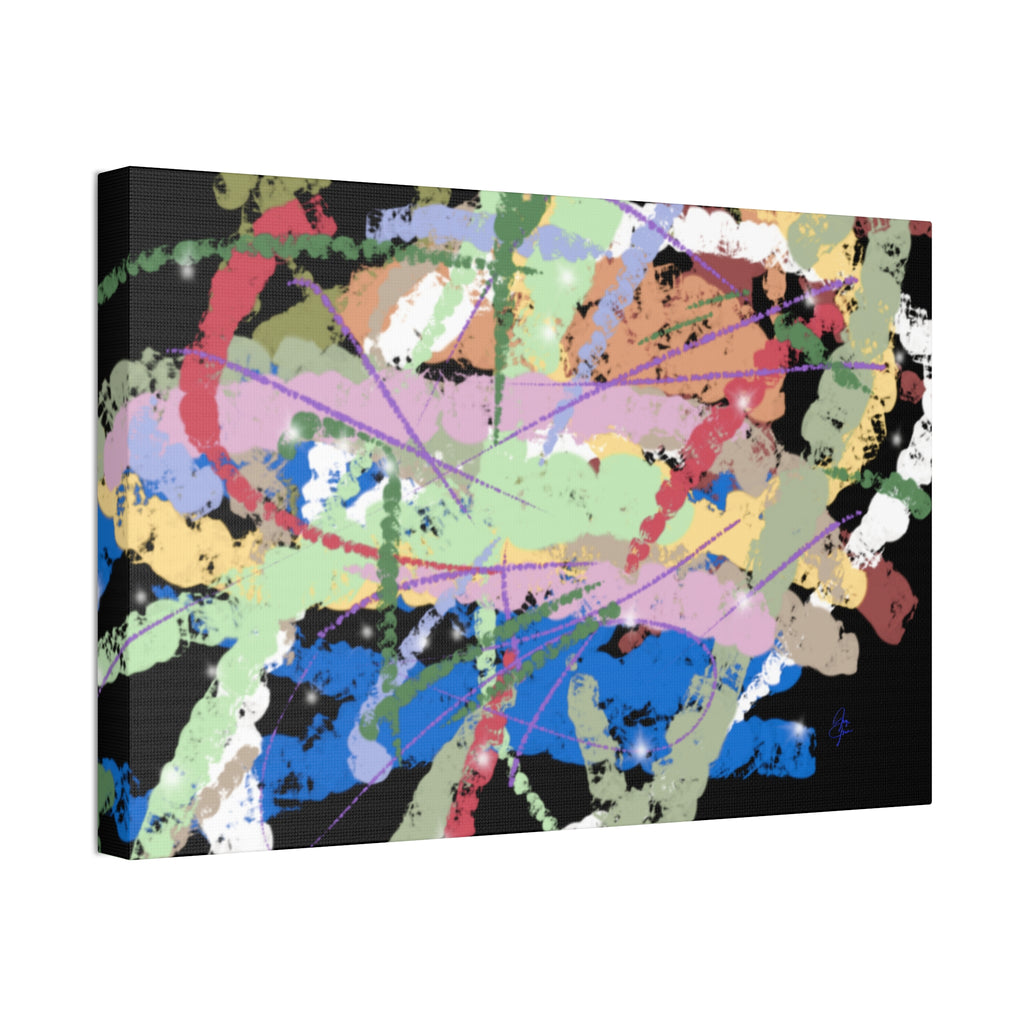 Abstract Color Splash Canvas Print — Vibrant Modern Wall Art (Stretched 1.5")
