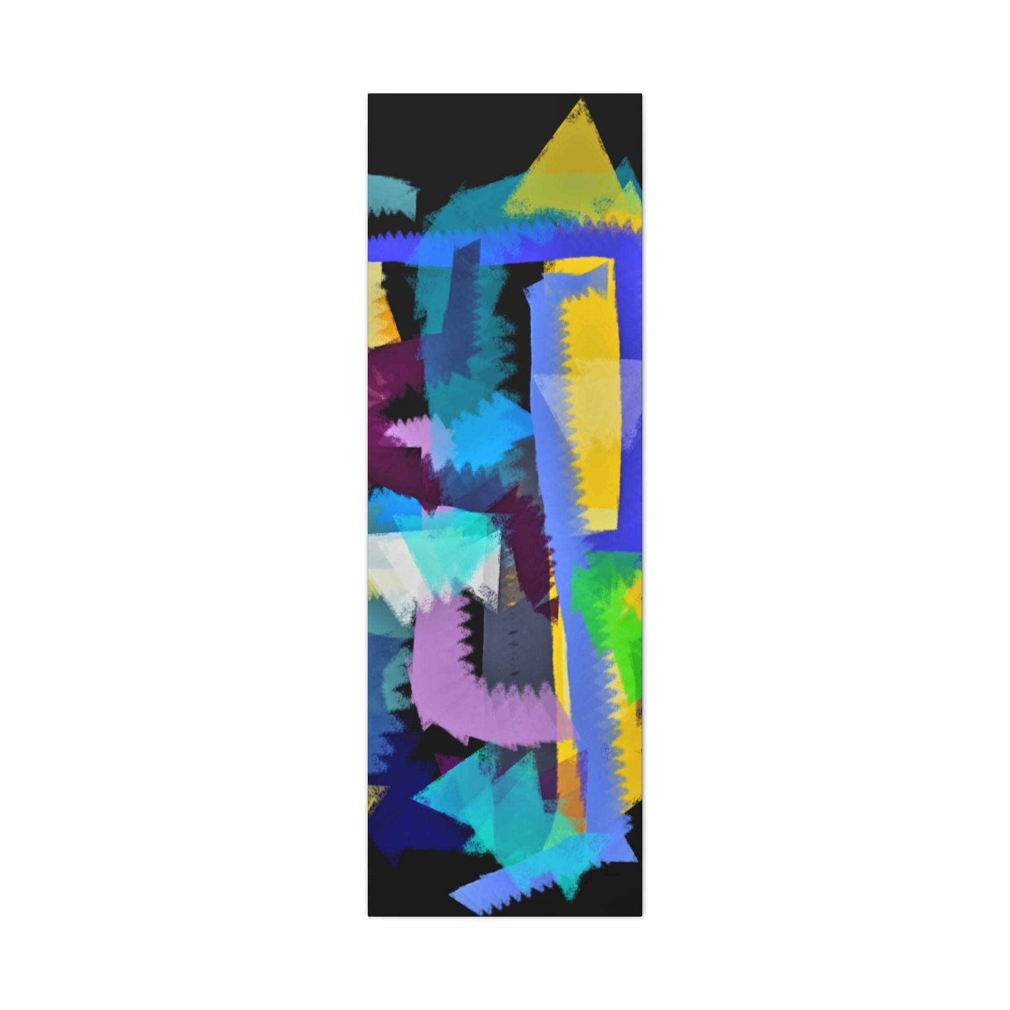 Abstract Color Burst Canvas Print — Vibrant Geometric Wall Art