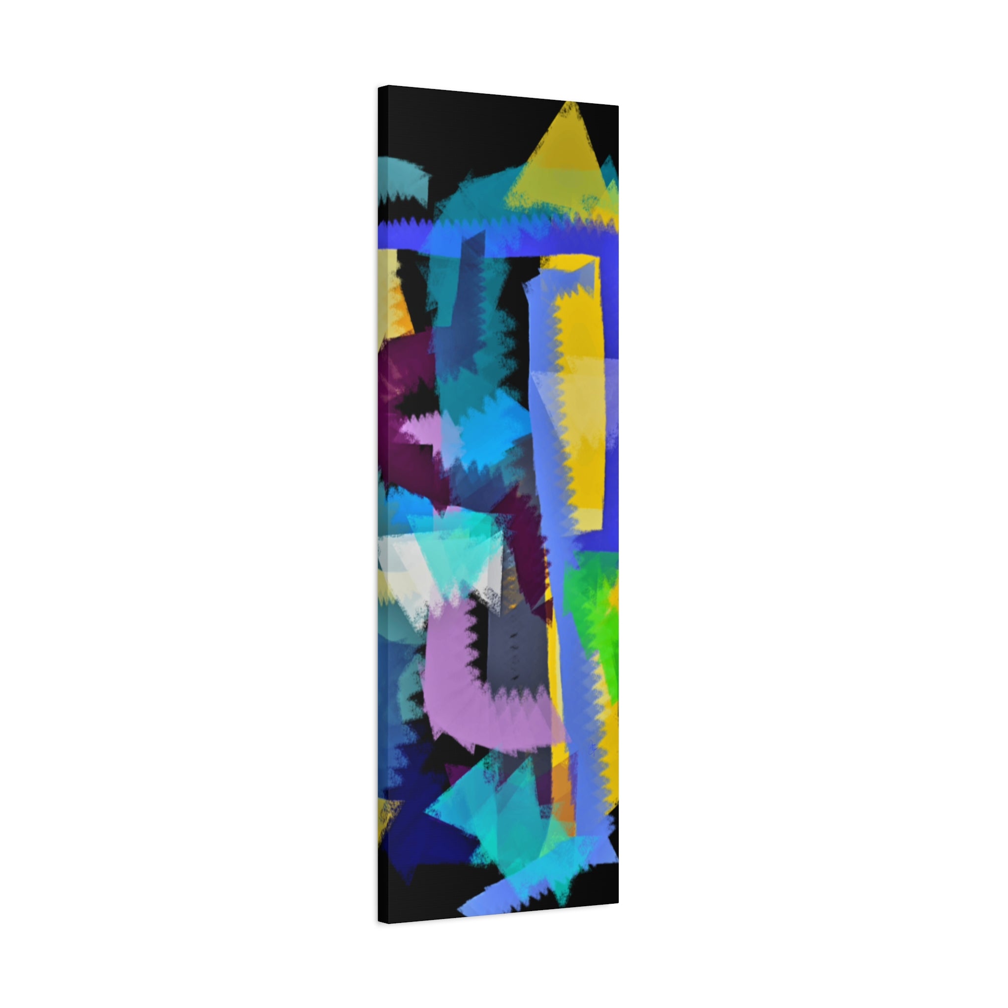 Abstract Color Burst Canvas Print — Vibrant Geometric Wall Art