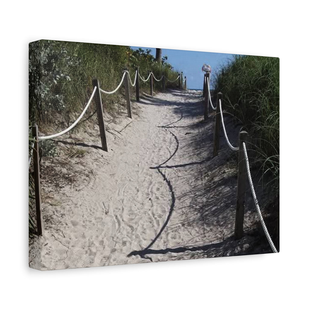 Beach Pathway Wall Art - Matte Canvas