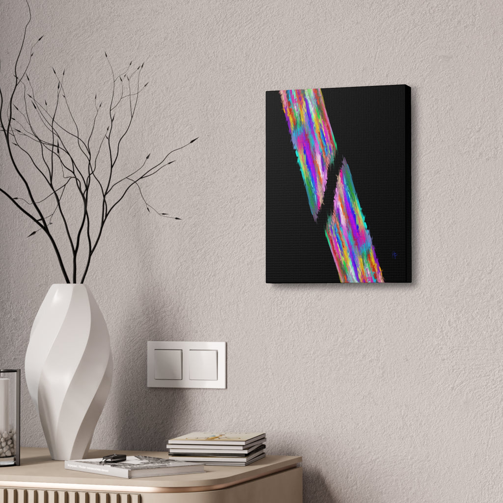 Abstract Rainbow Streak Canvas
