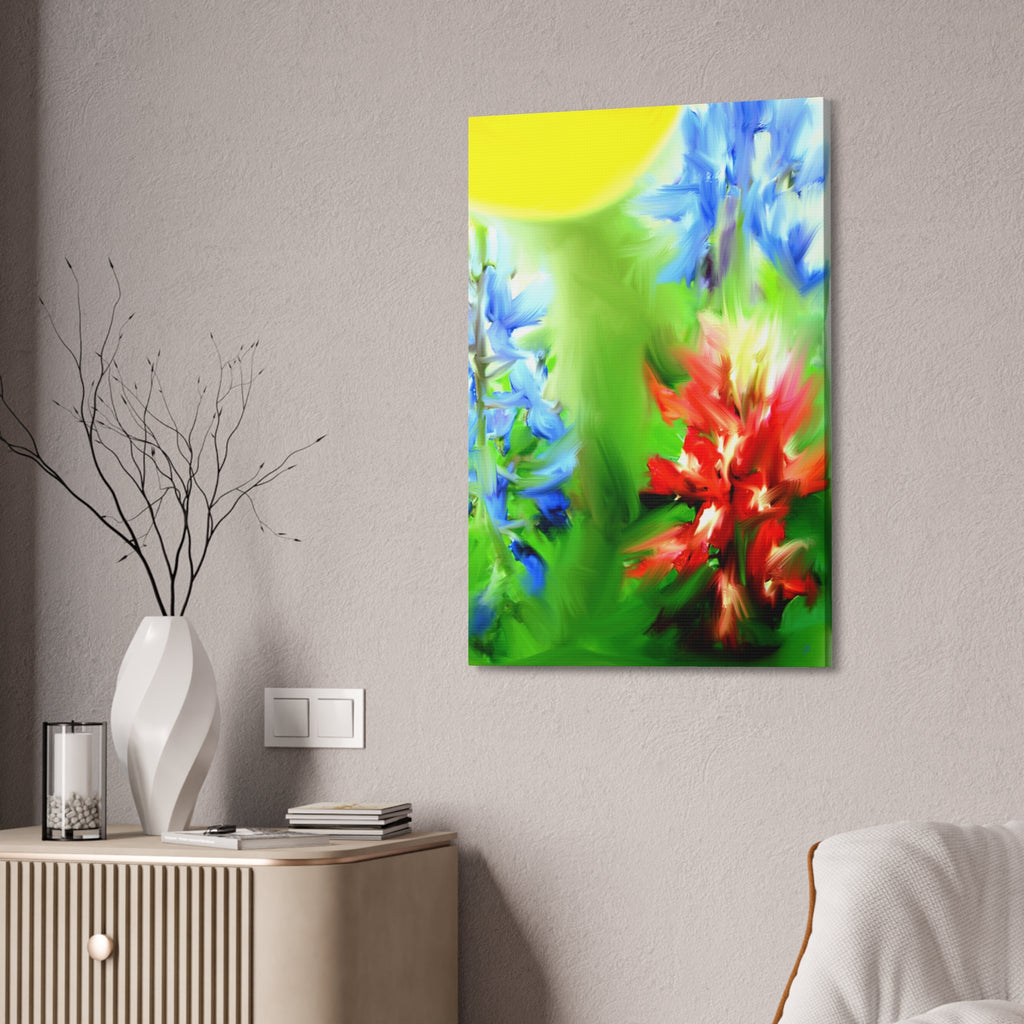 Texas Girl Bluebonnet Canvas