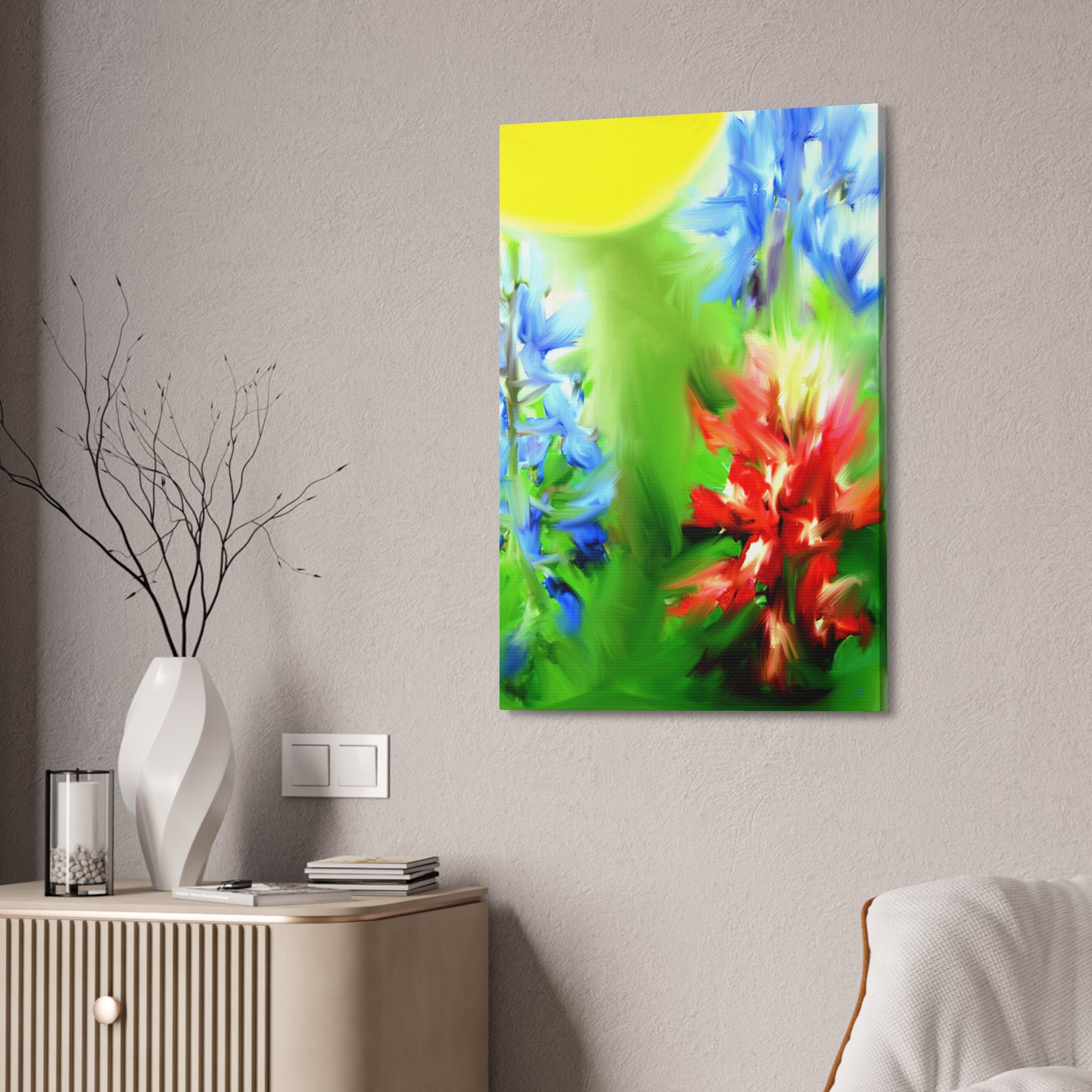 Texas Girl Bluebonnet Canvas