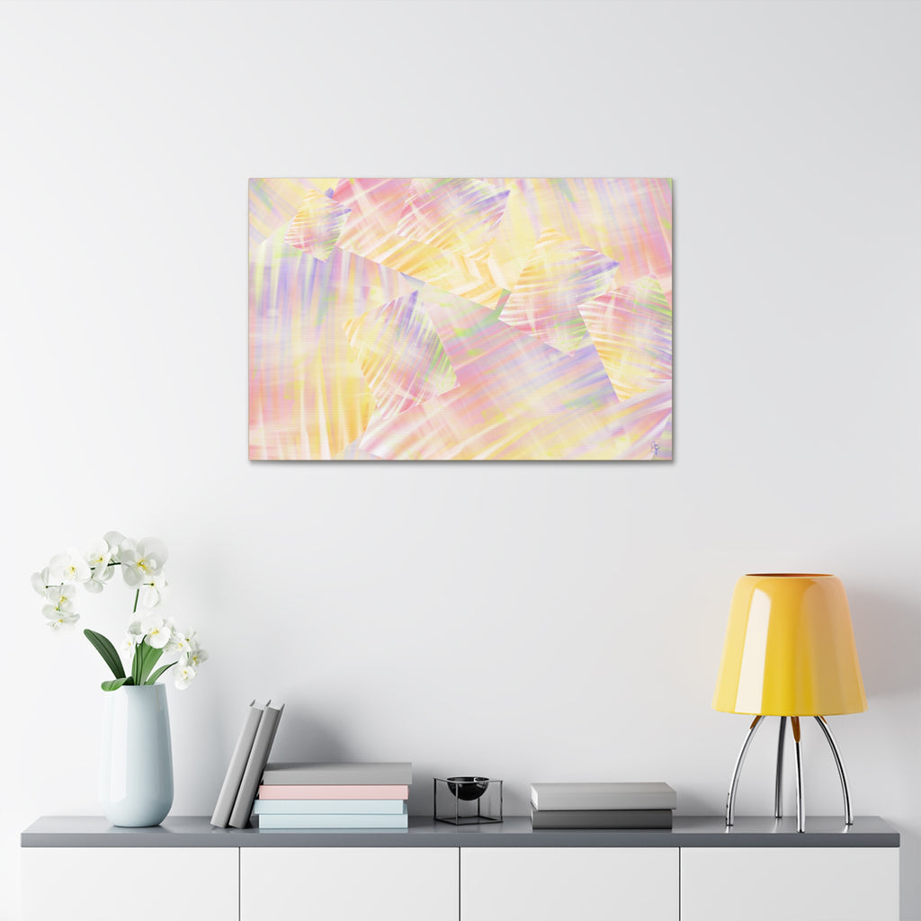 Pastel Abstract Canvas Art - Soft Prism Stretched Canvas 1.5"