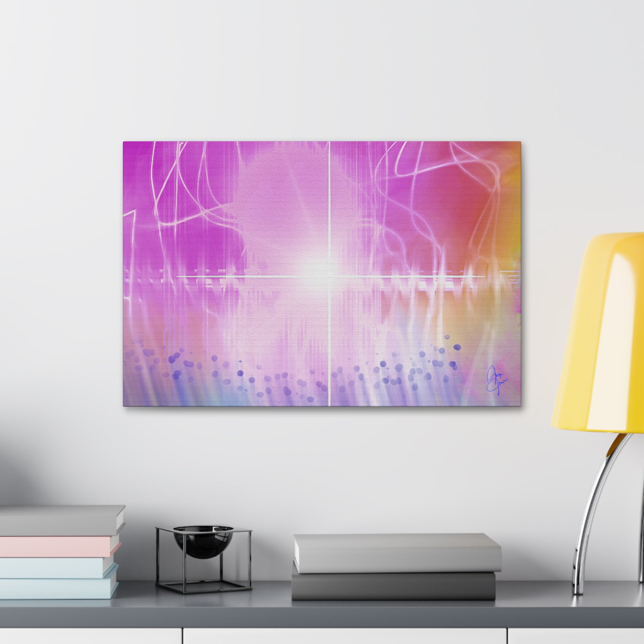 Abstract Radiant Light Canvas