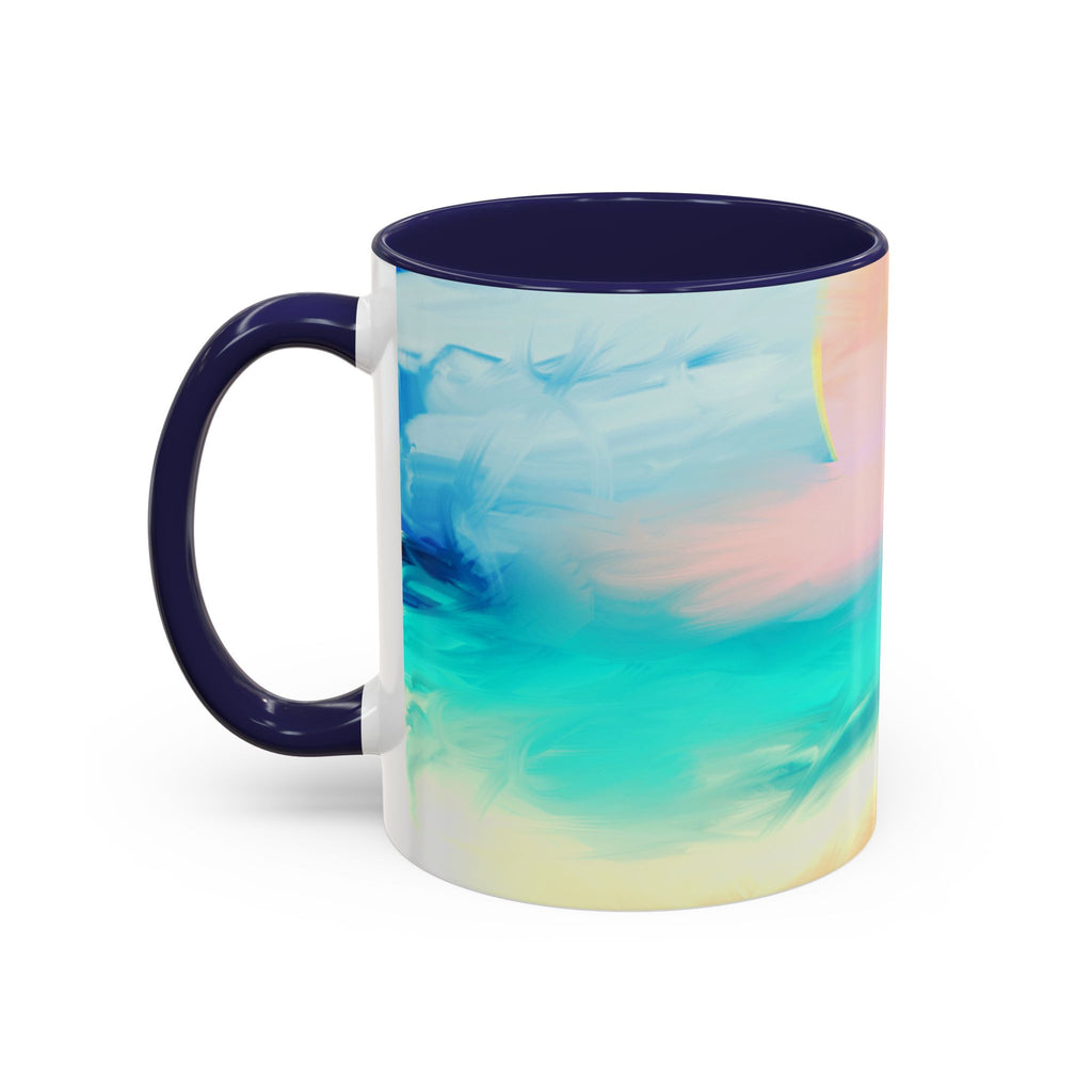 Beach Sunrise Accent Coffee Mug — Tropical Ocean Scene 11/15oz