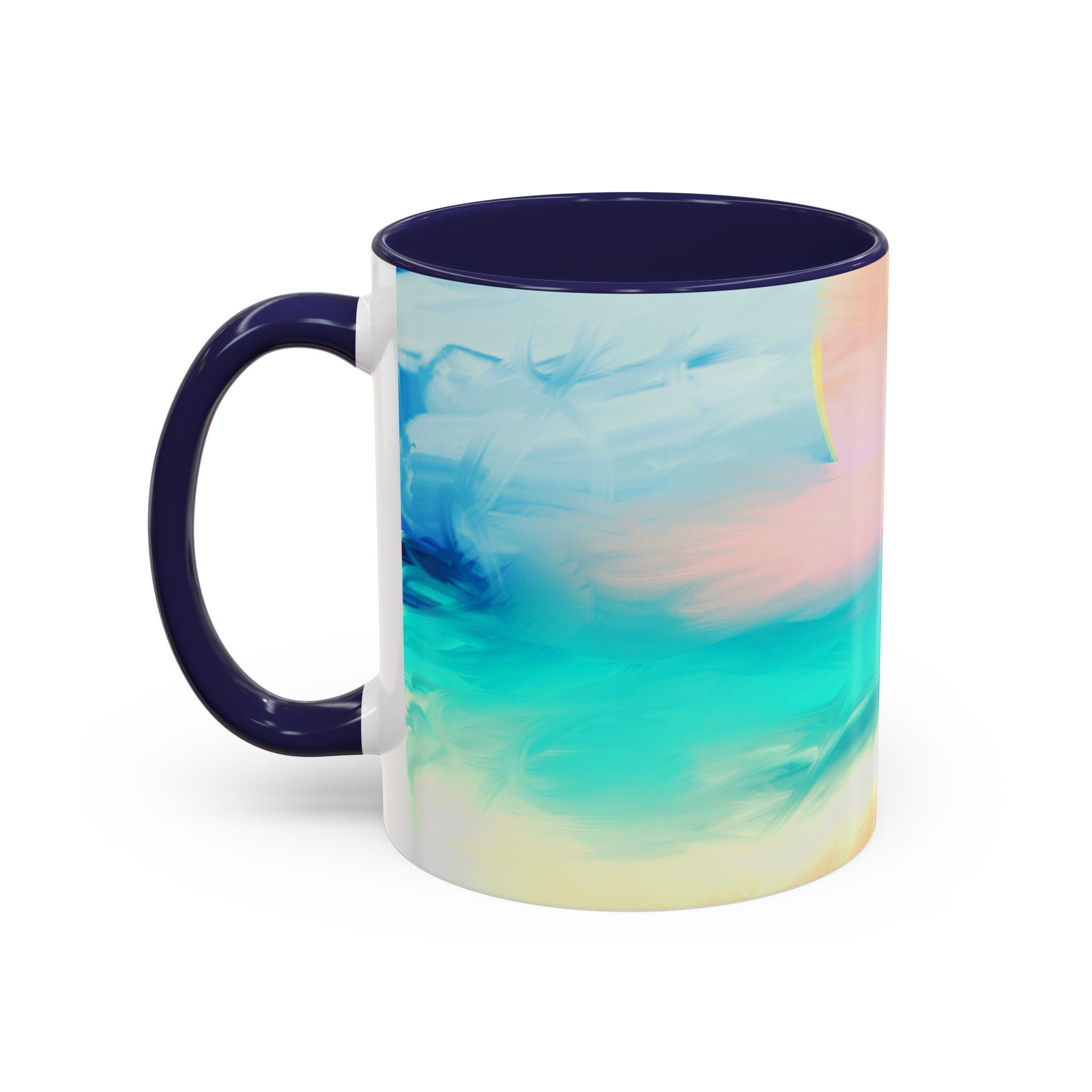 Beach Sunrise Accent Coffee Mug — Tropical Ocean Scene 11/15oz