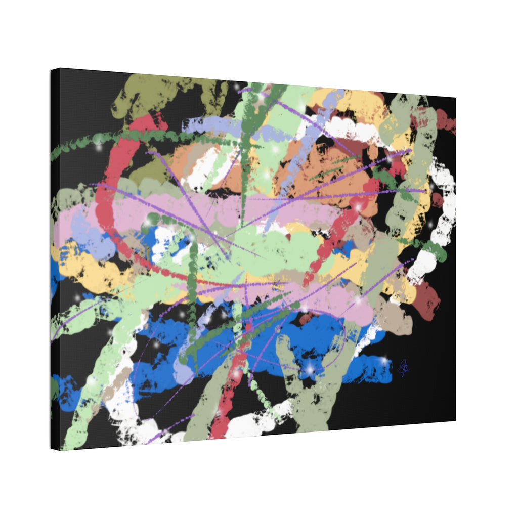 Abstract Color Splash Canvas Print — Vibrant Modern Wall Art (Stretched 1.5")