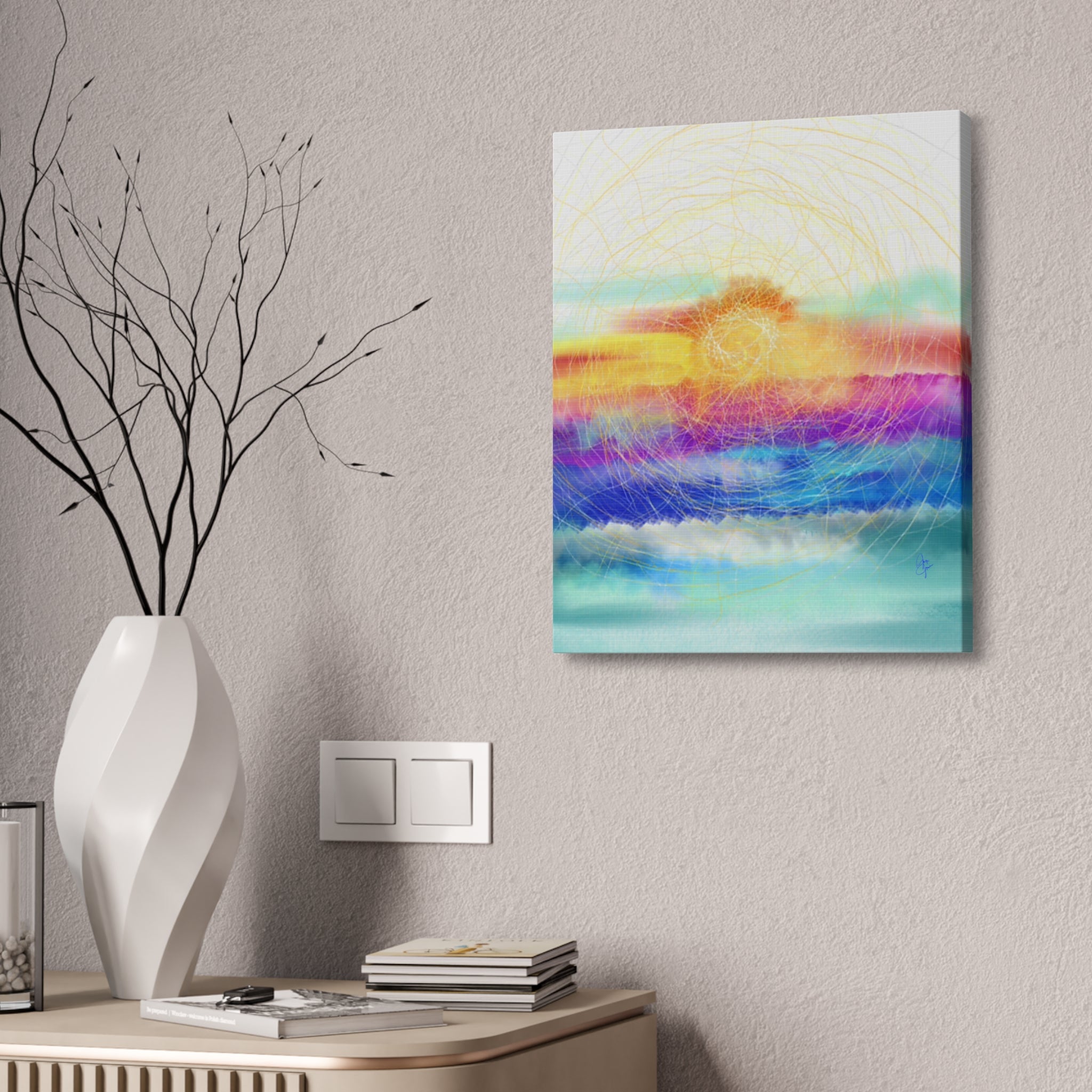 Sunrise Radiance Canvas