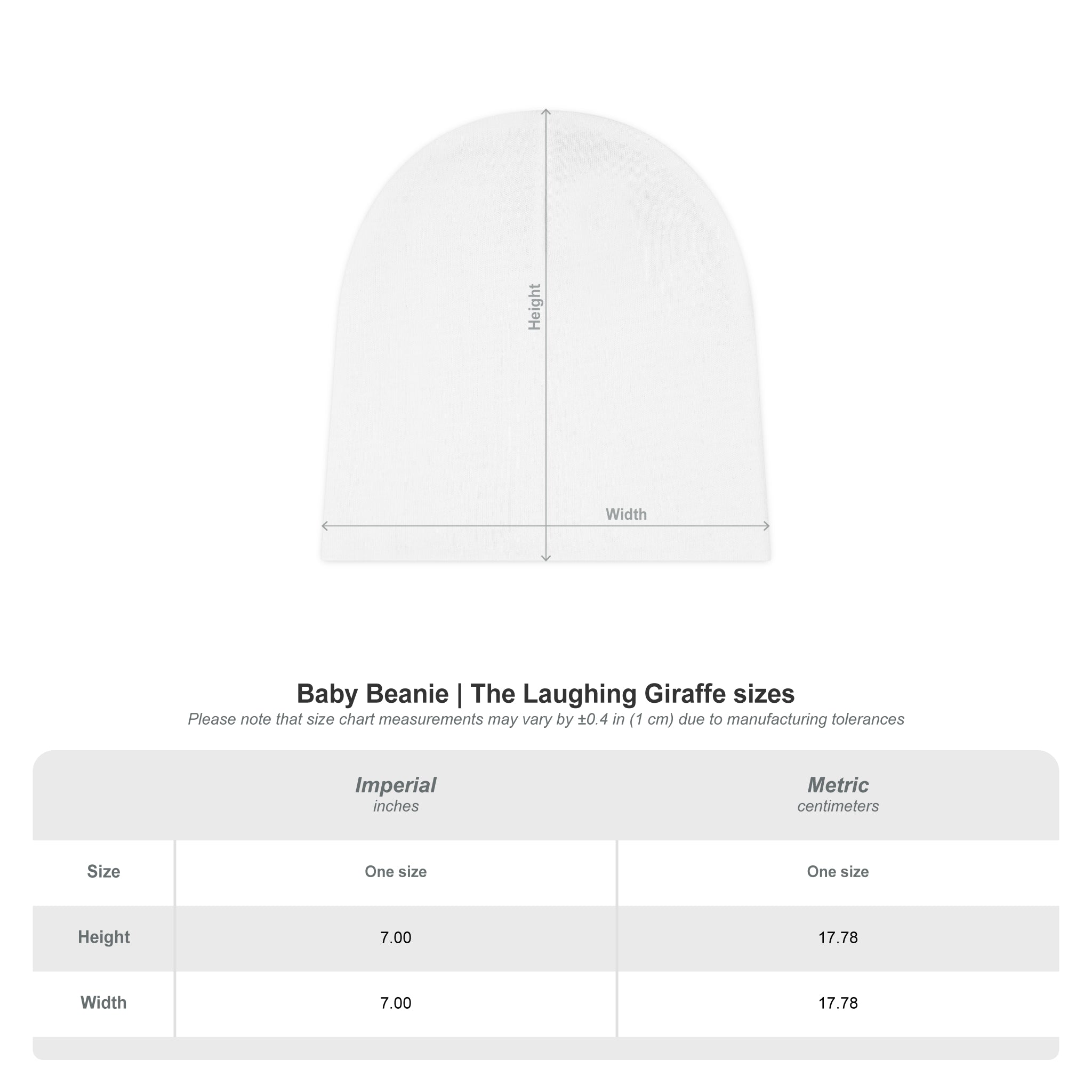 Cute Teddy Bear Baby Beanie – All-Over-Print Newborn Hat