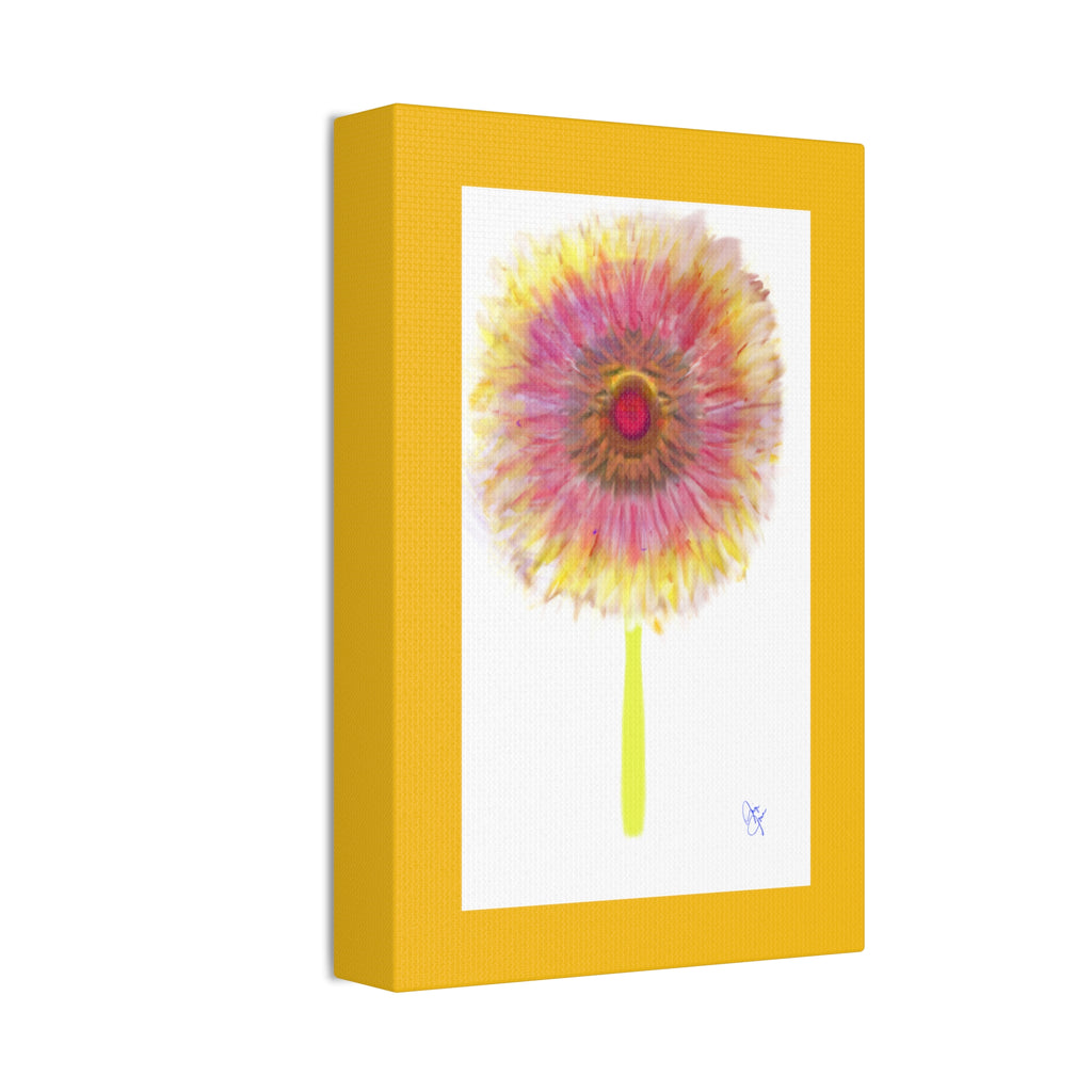 Sunburst Floral Canvas Print – Stretched 1.5'' Wall Art