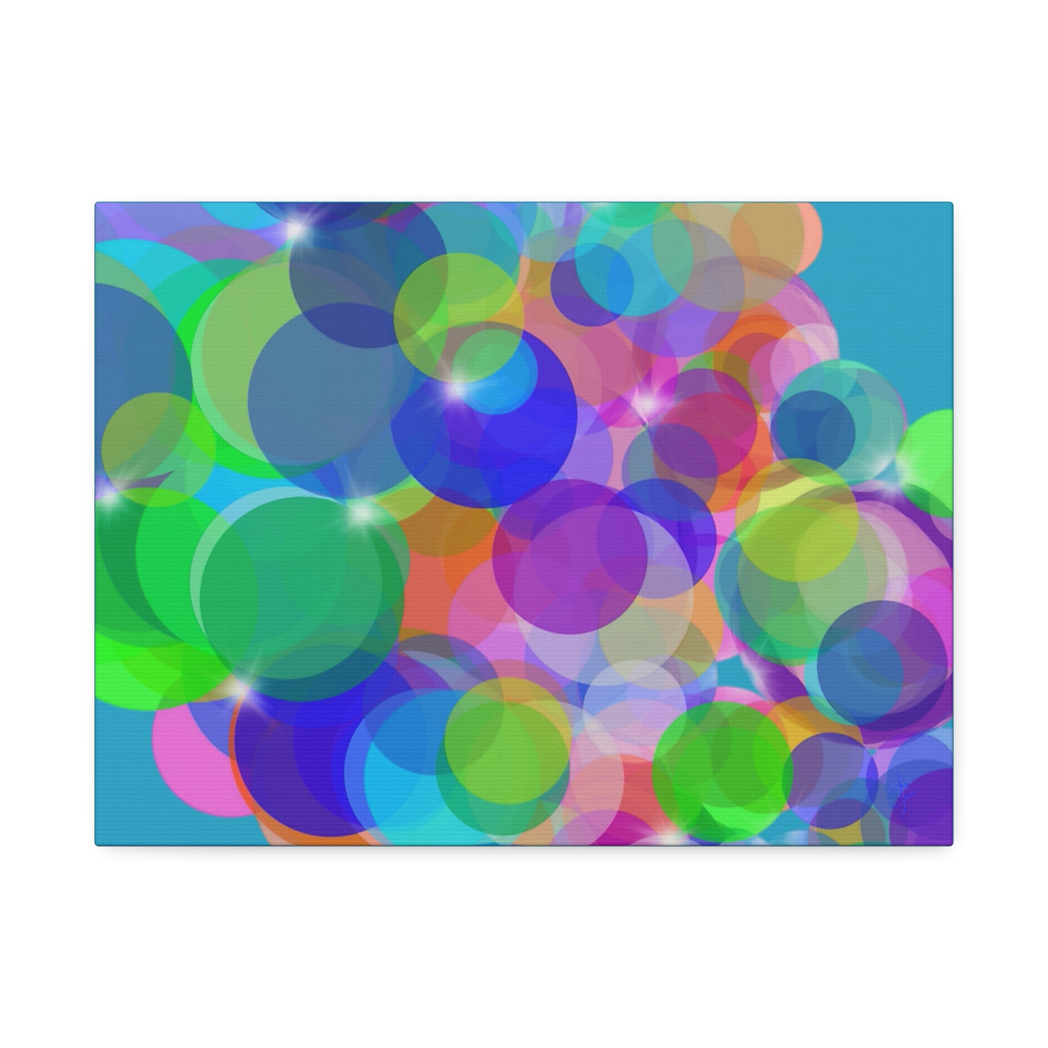 Abstract Colorful Bokeh Canvas Print — Vibrant Stretched Wall Art