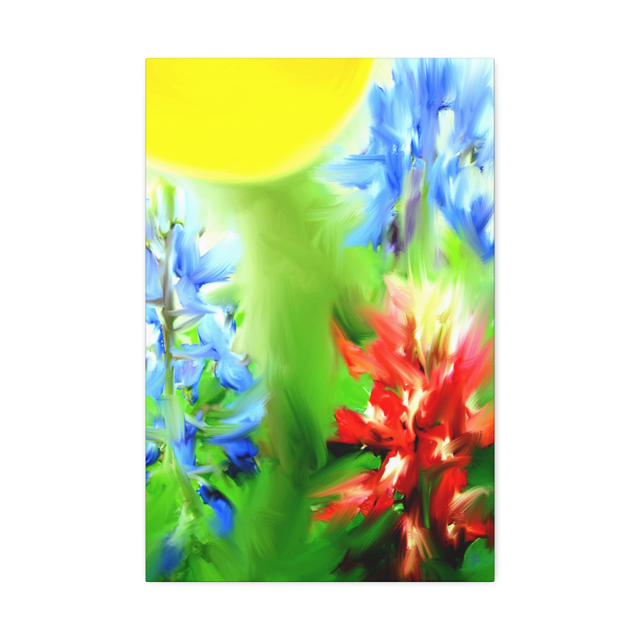 Texas Girl Bluebonnet Canvas