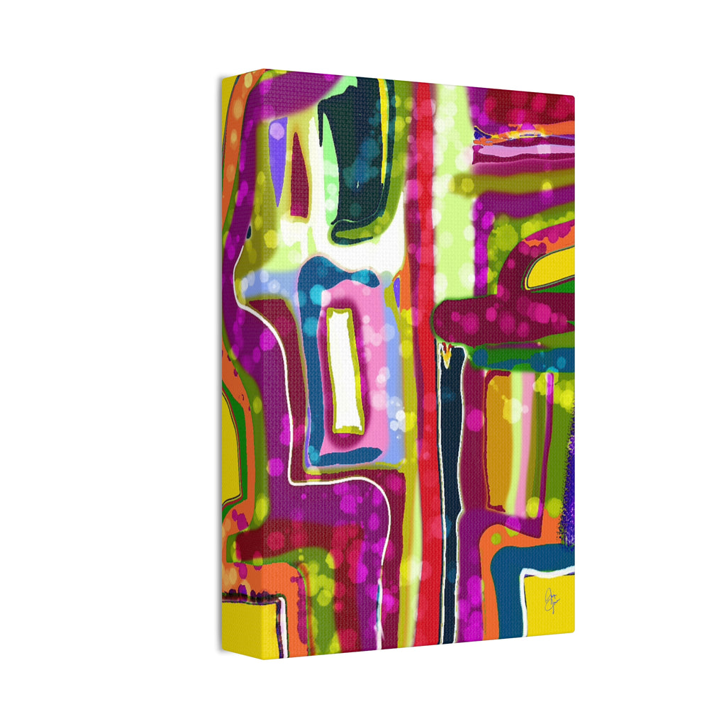 Abstract Colorburst Canvas – Vibrant Pop Art Wall Decor