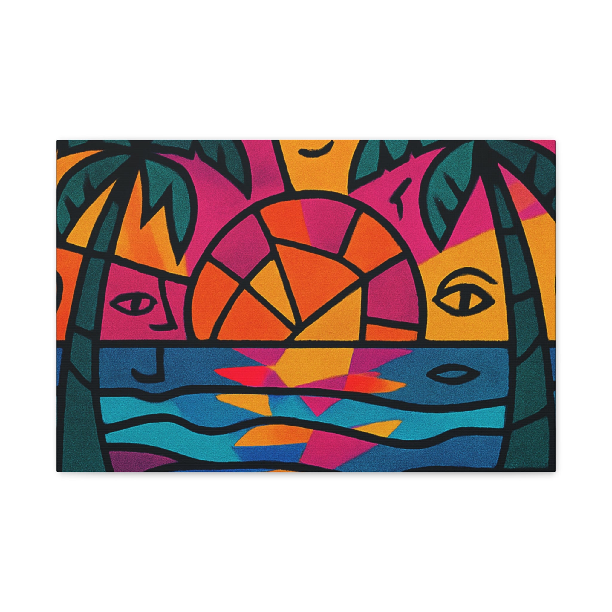 Canvas Print - Picasso Inspired Beach Scene
