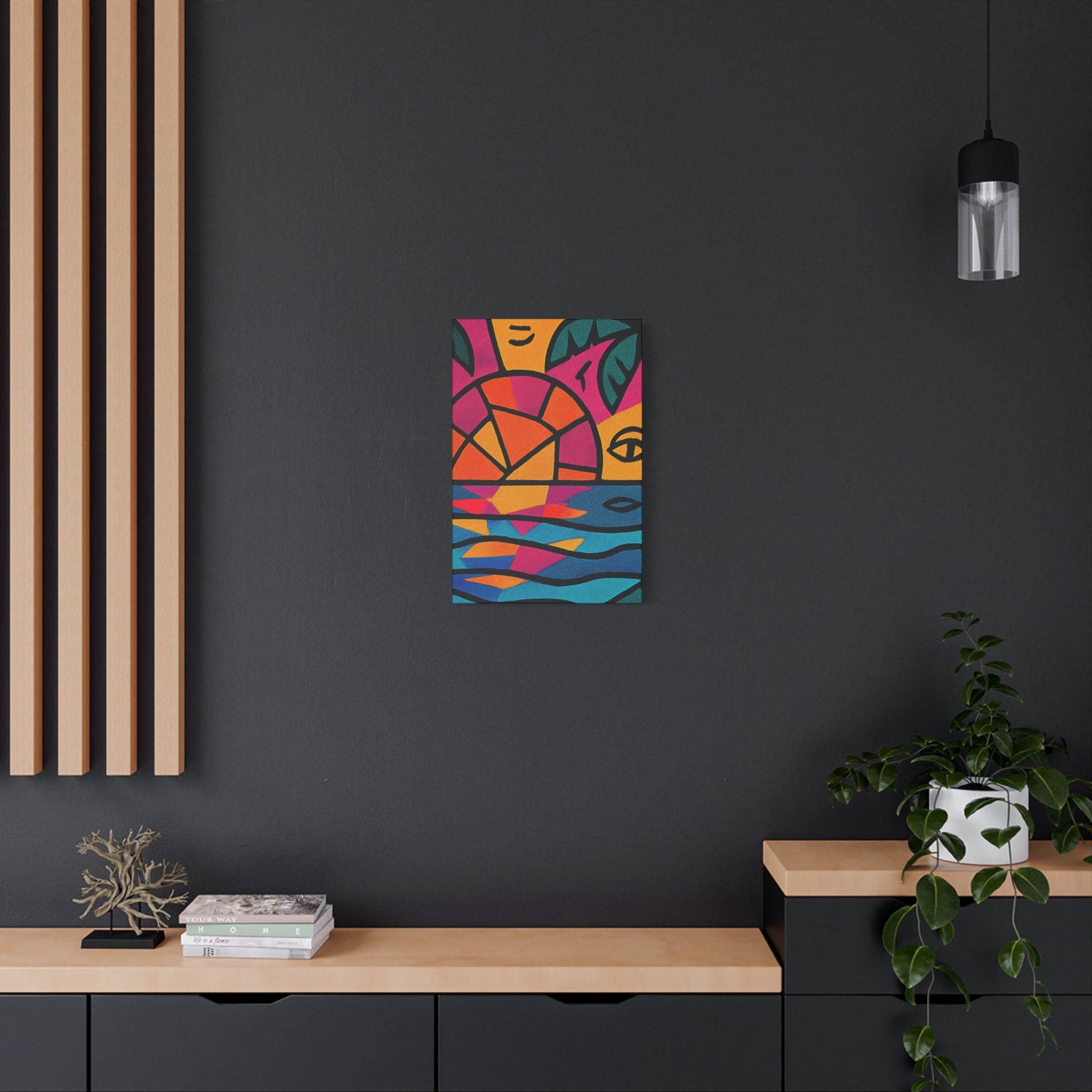 Canvas Print - Picasso Inspired Beach Scene