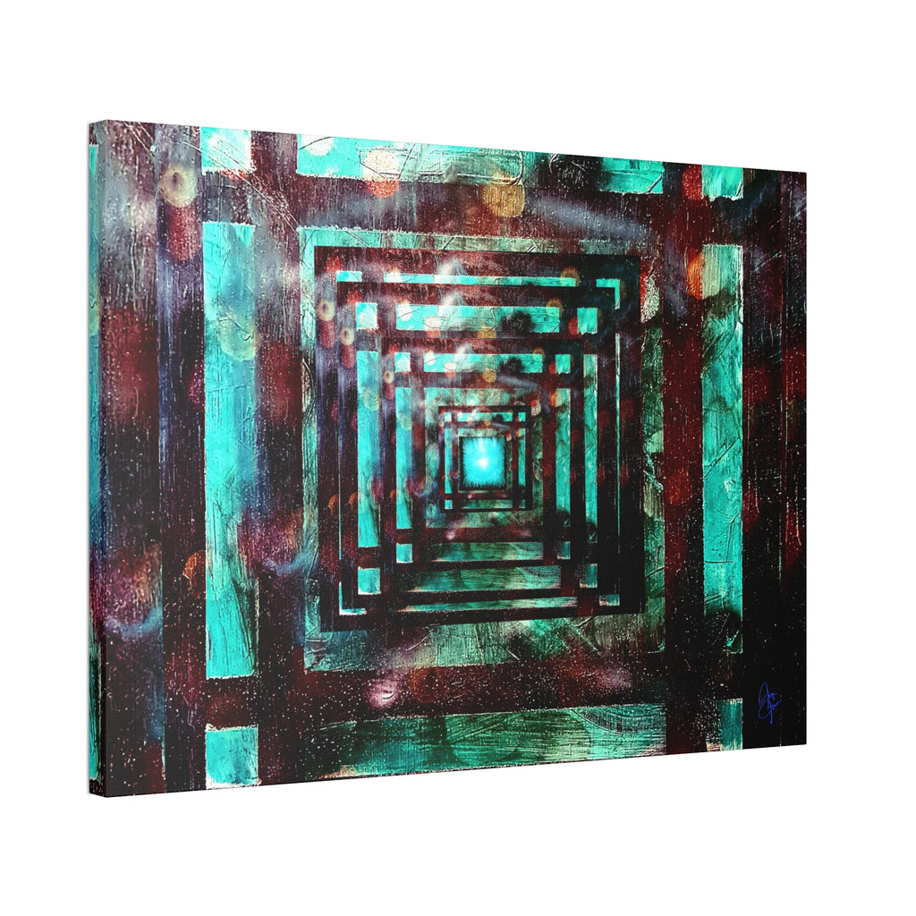 Inspirational Wall Art Canvas — "There's always a light at the end of the tunnel"
