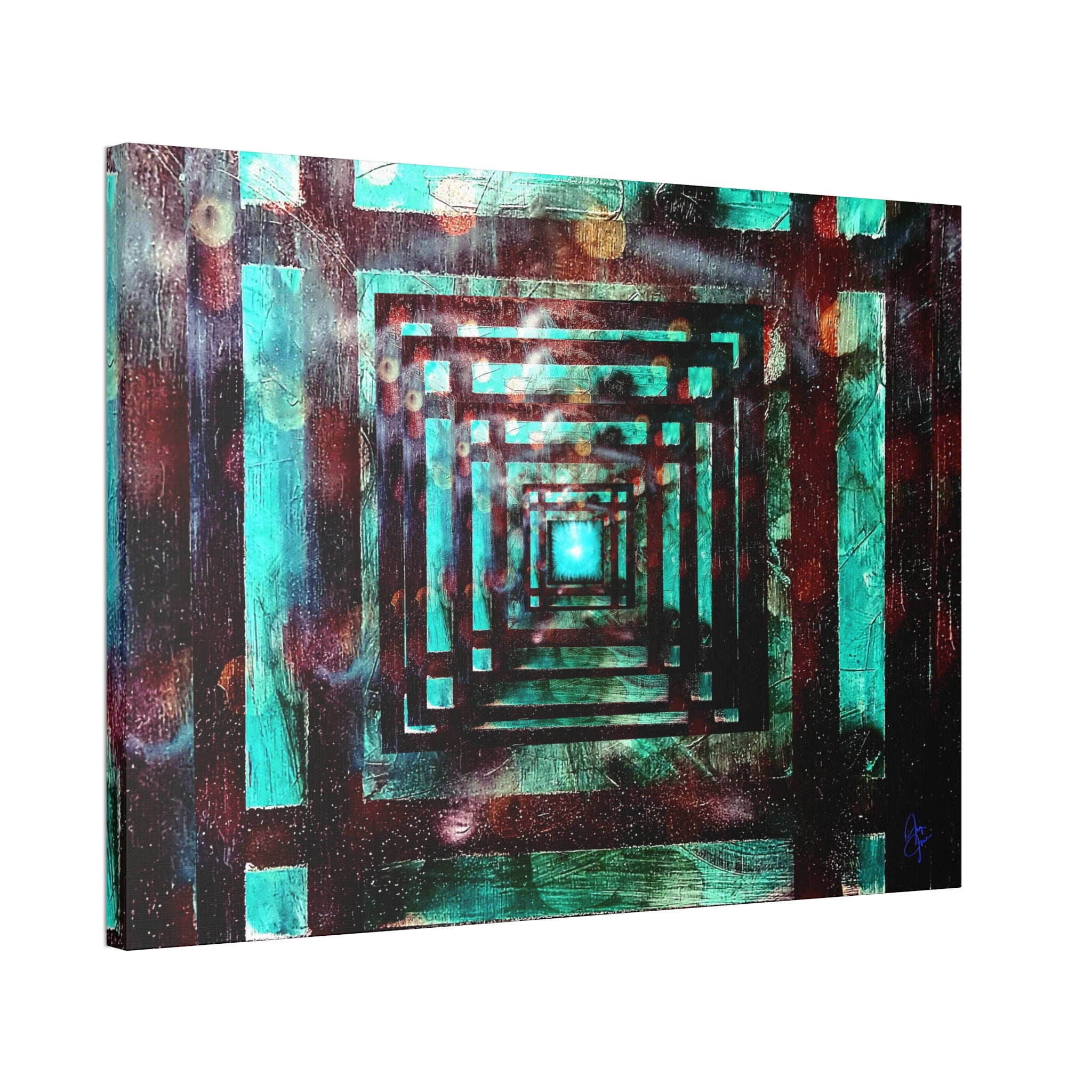 Inspirational Wall Art Canvas — "There's always a light at the end of the tunnel"