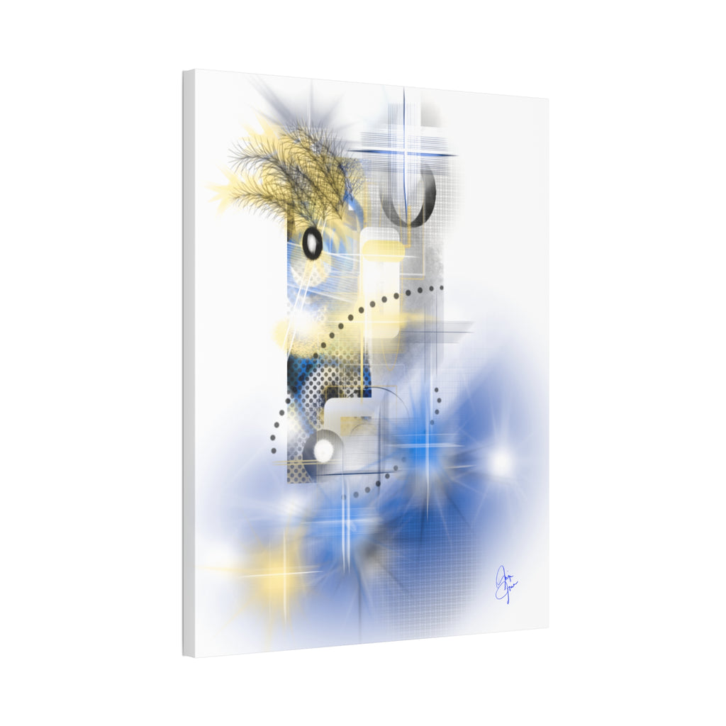 Abstract Parrot Canvas Stretched 1.5"