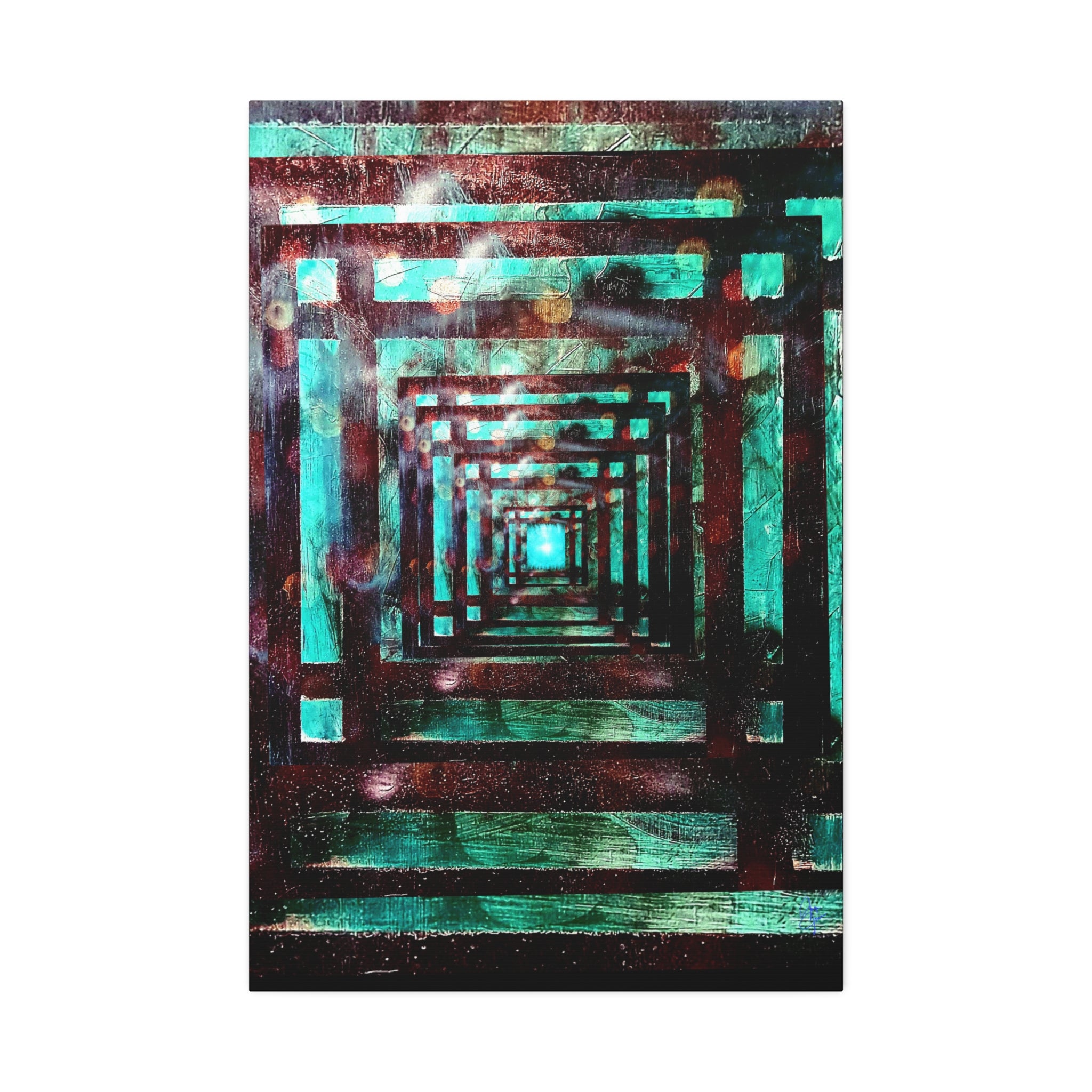 Inspirational Wall Art Canvas — "There's always a light at the end of the tunnel"