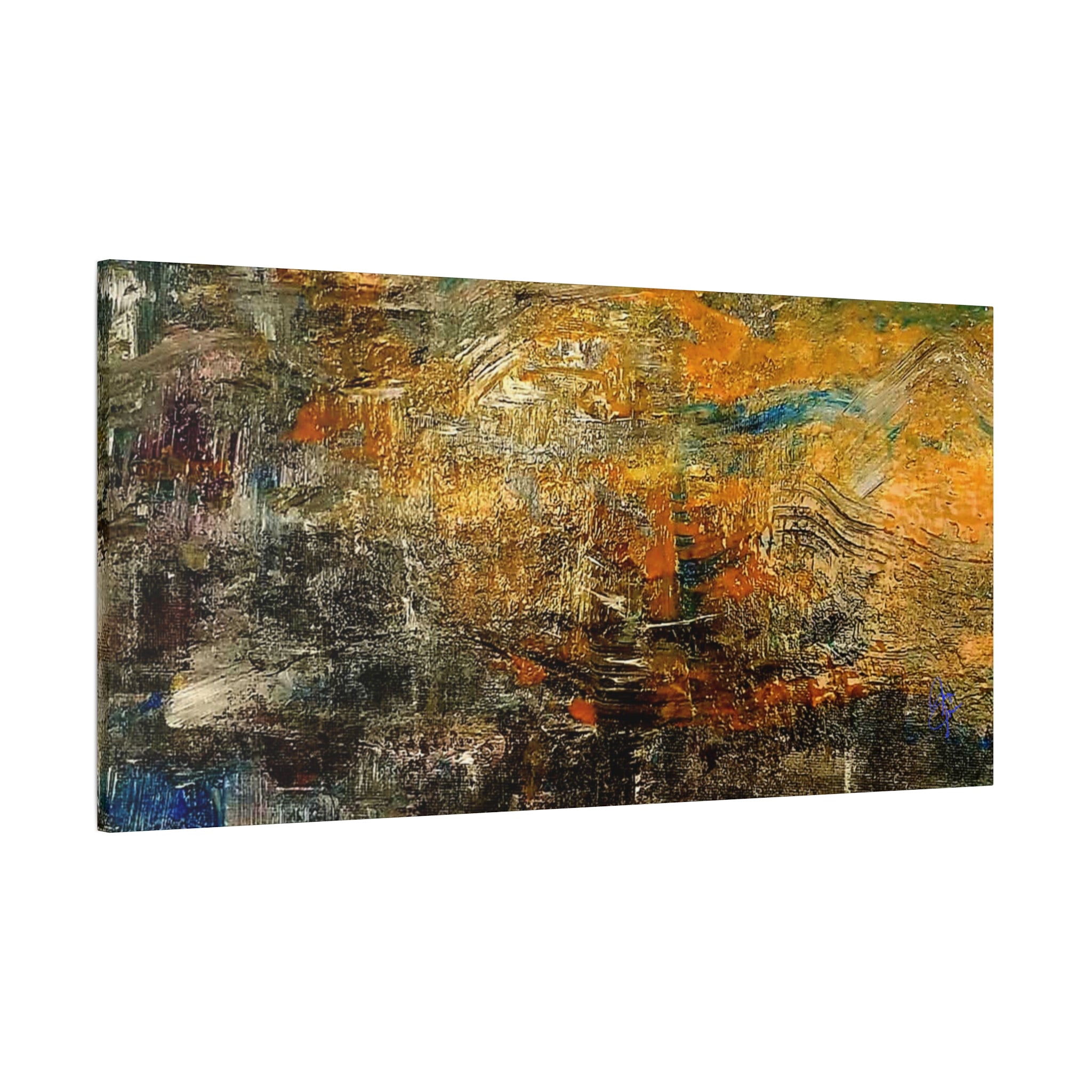 Abstract Autumn Texture Matte Canvas Print — Stretched Wall Art