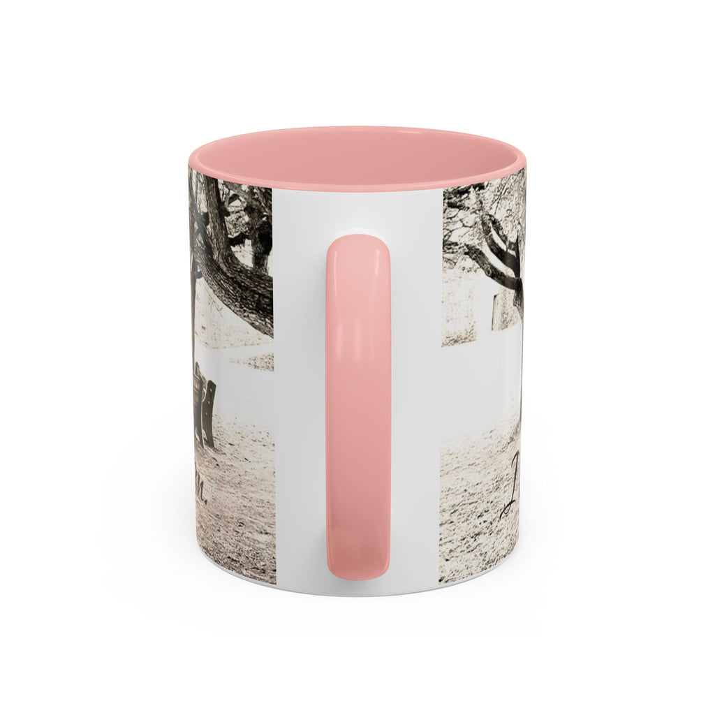 Conversation Bench Coffee Mug — 'I'll Join the Conversation' Accent Ceramic Mug