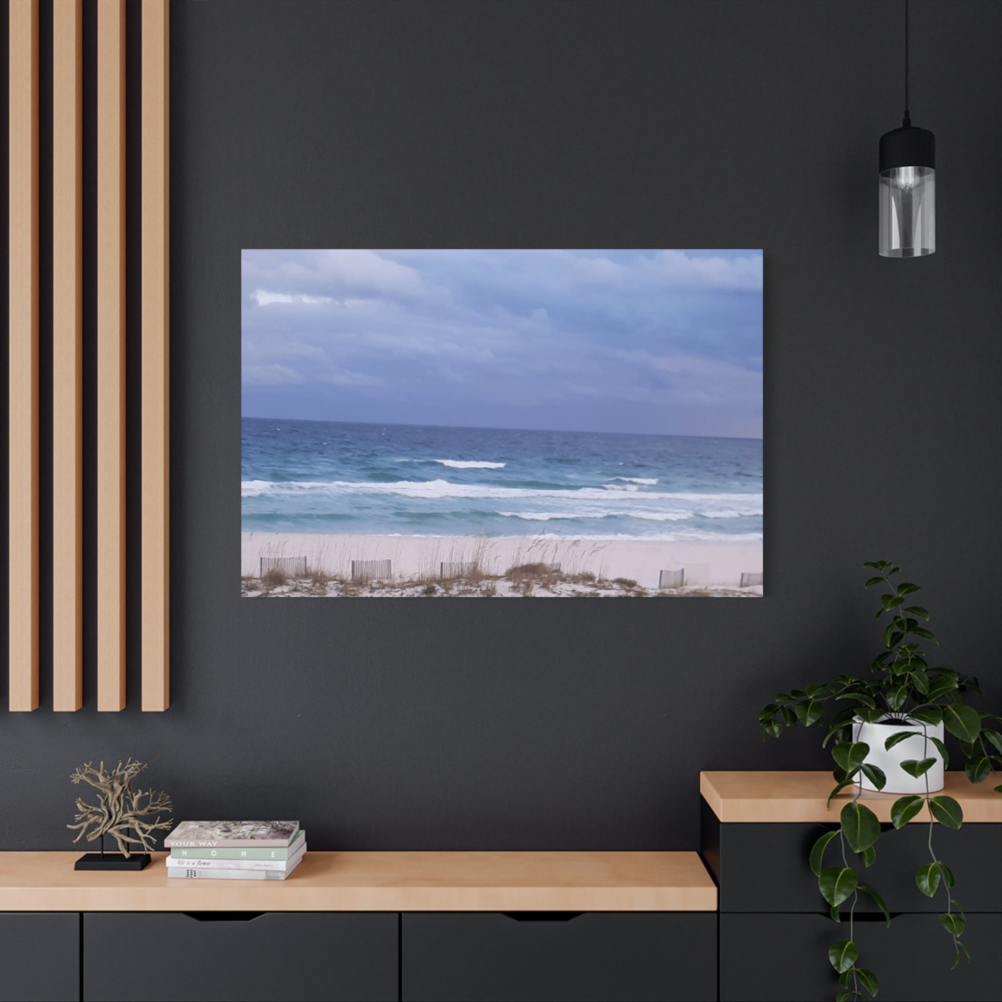 Coastal Waves Matte Canvas Print — Stretched Beach Wall Art