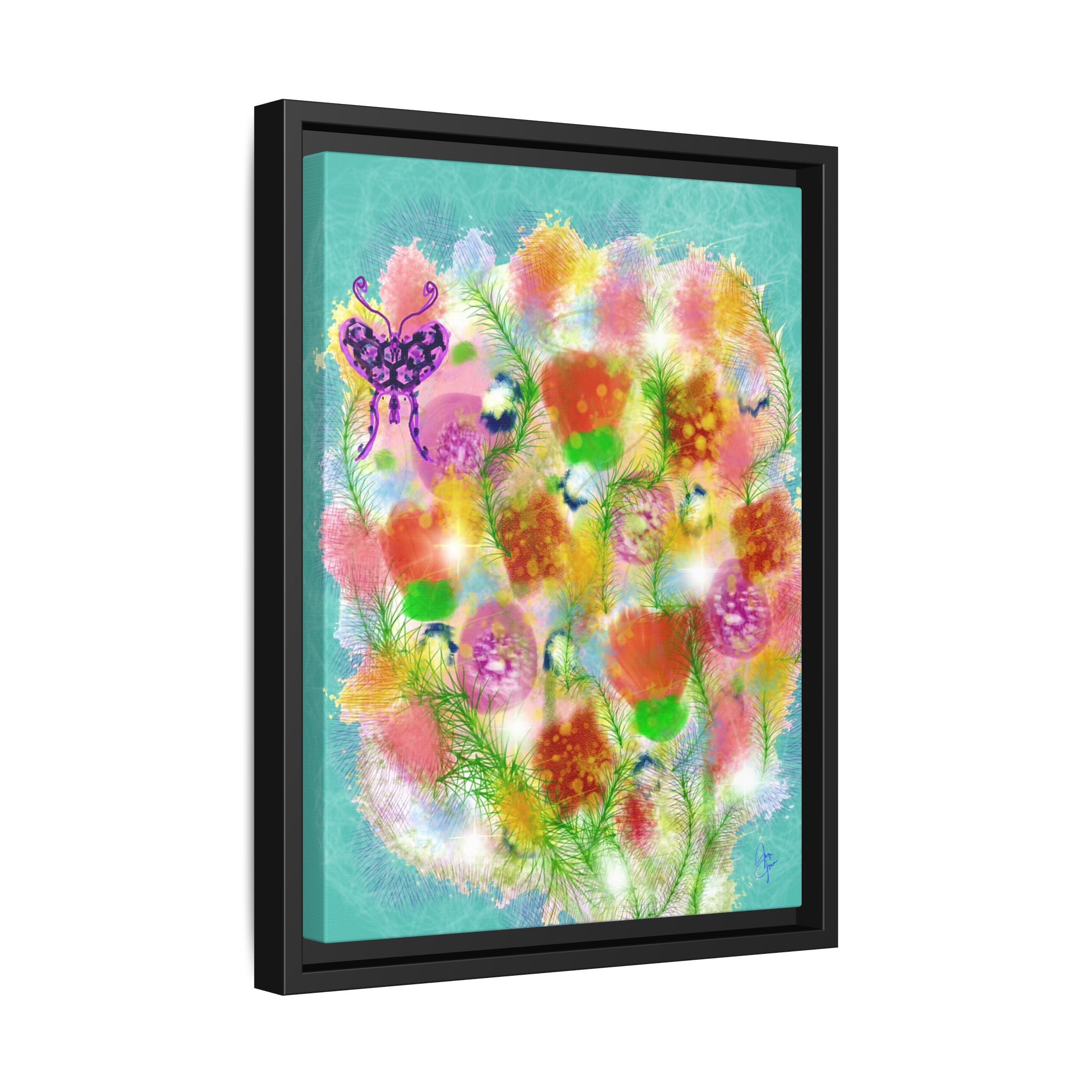 Matte Canvas, Framed (Multi-color)