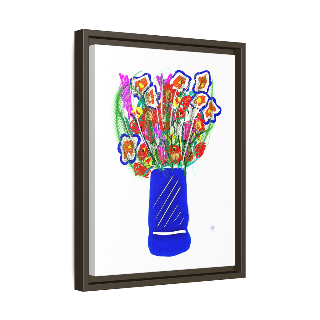 Floral Bouquet Matte Canvas Print — Framed Wall Art