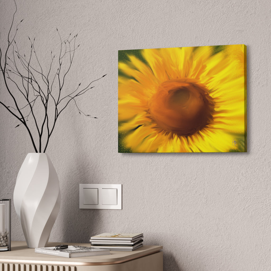 Sunflower Canvas Wall Art — Vibrant Floral Stretched Canvas