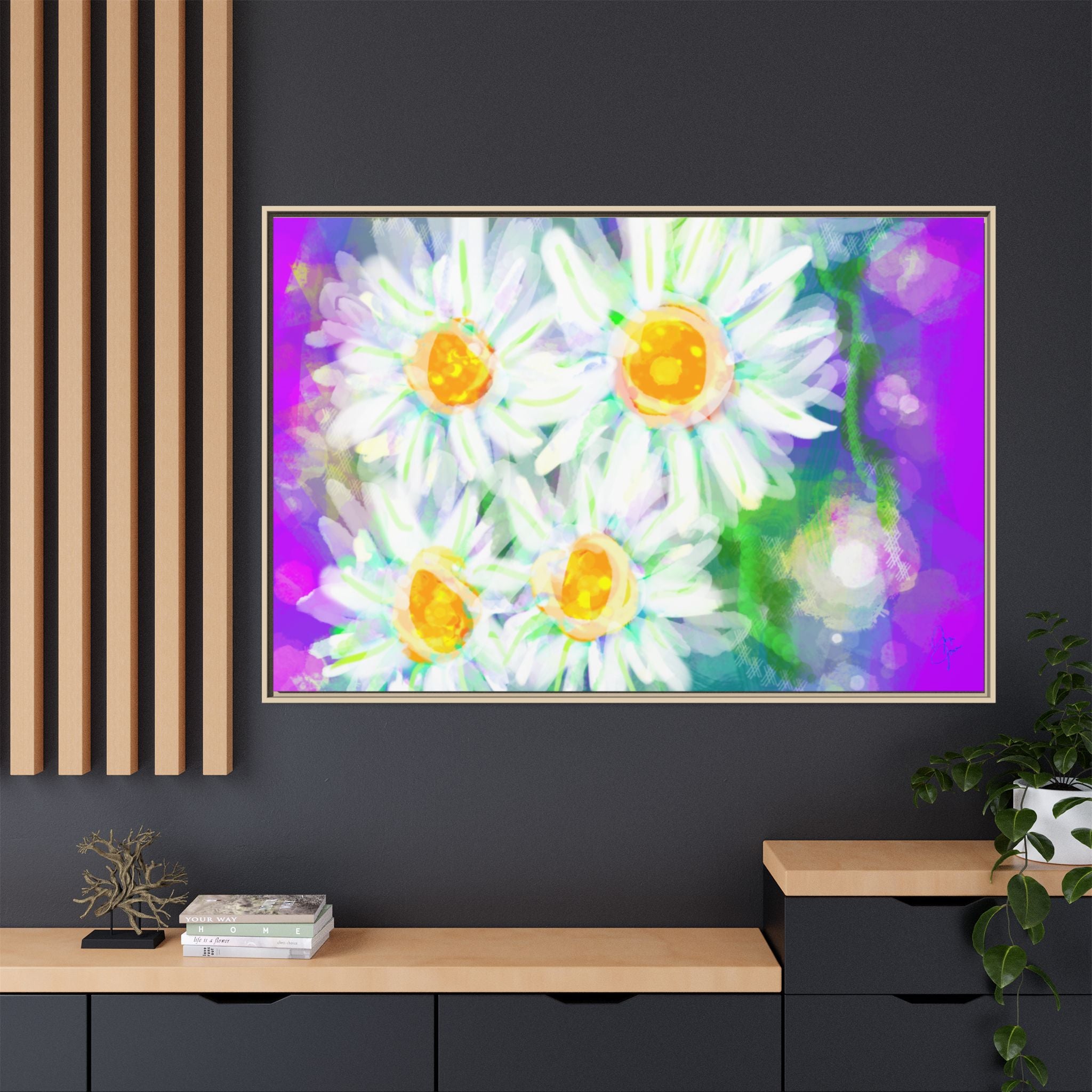 Matte Canvas, Framed (Multi-color)