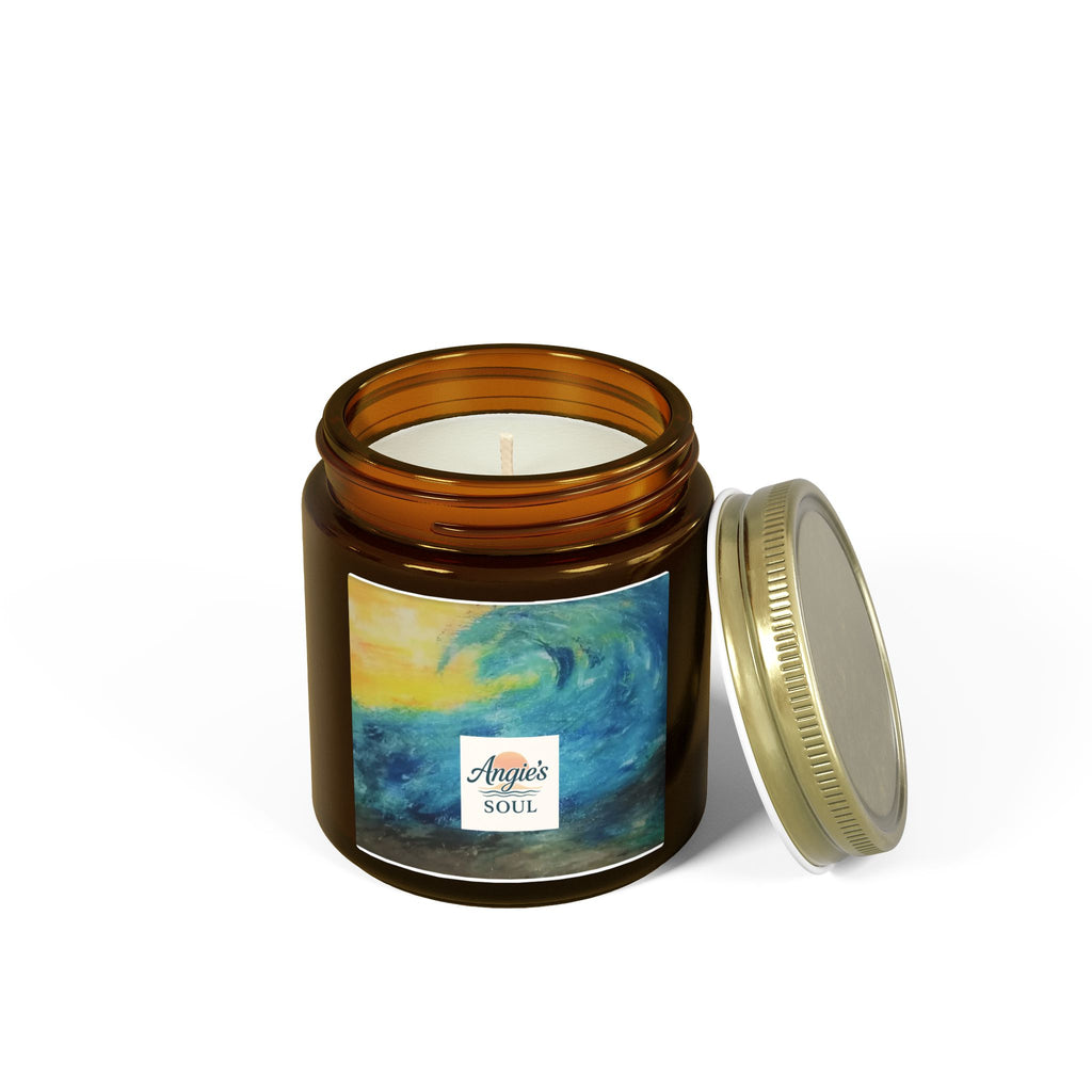 Coconut Apricot Soy Candle (4oz & 9oz) – Angie’s Soul Beach Wave Scent