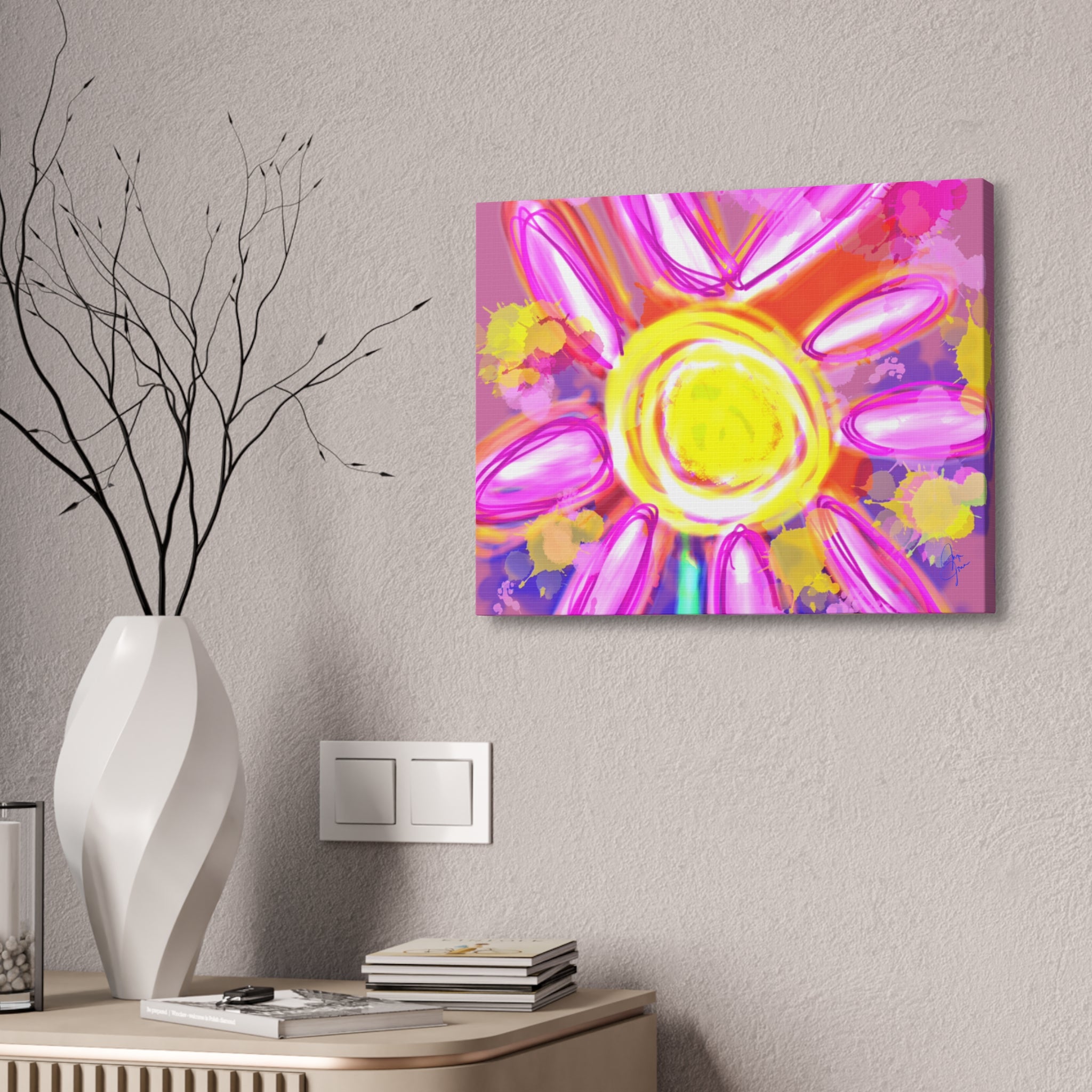 Bright Sunshine Daisy Canvas