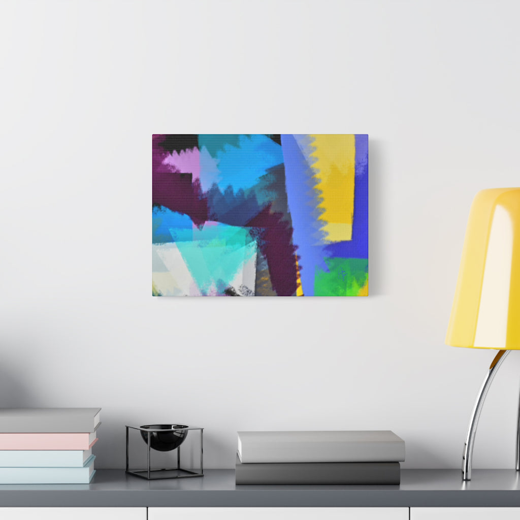 Abstract Color Burst Canvas Print — Vibrant Geometric Wall Art