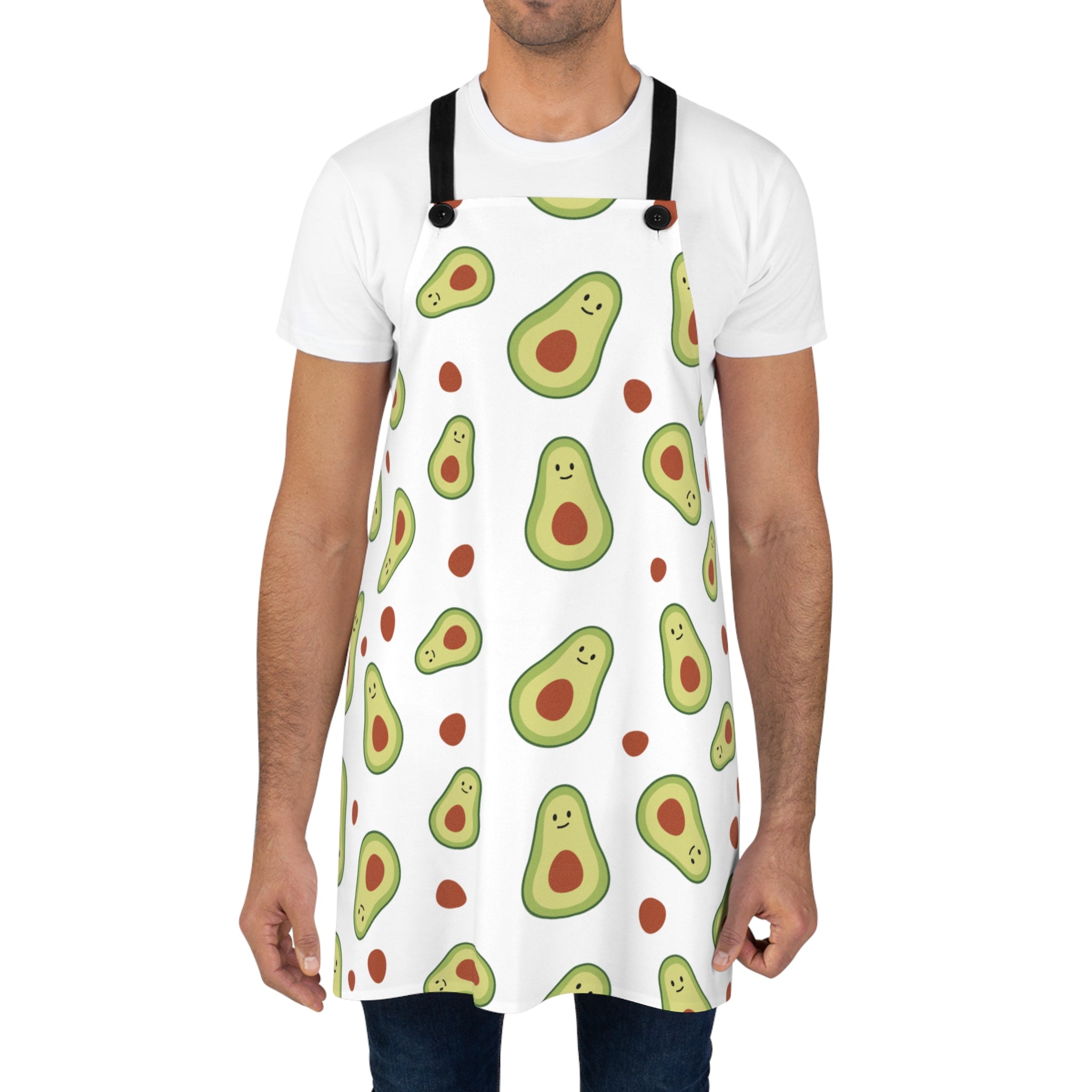 Cute Avocado Print Apron — Fun Kitchen Apron for Cooking & Gift