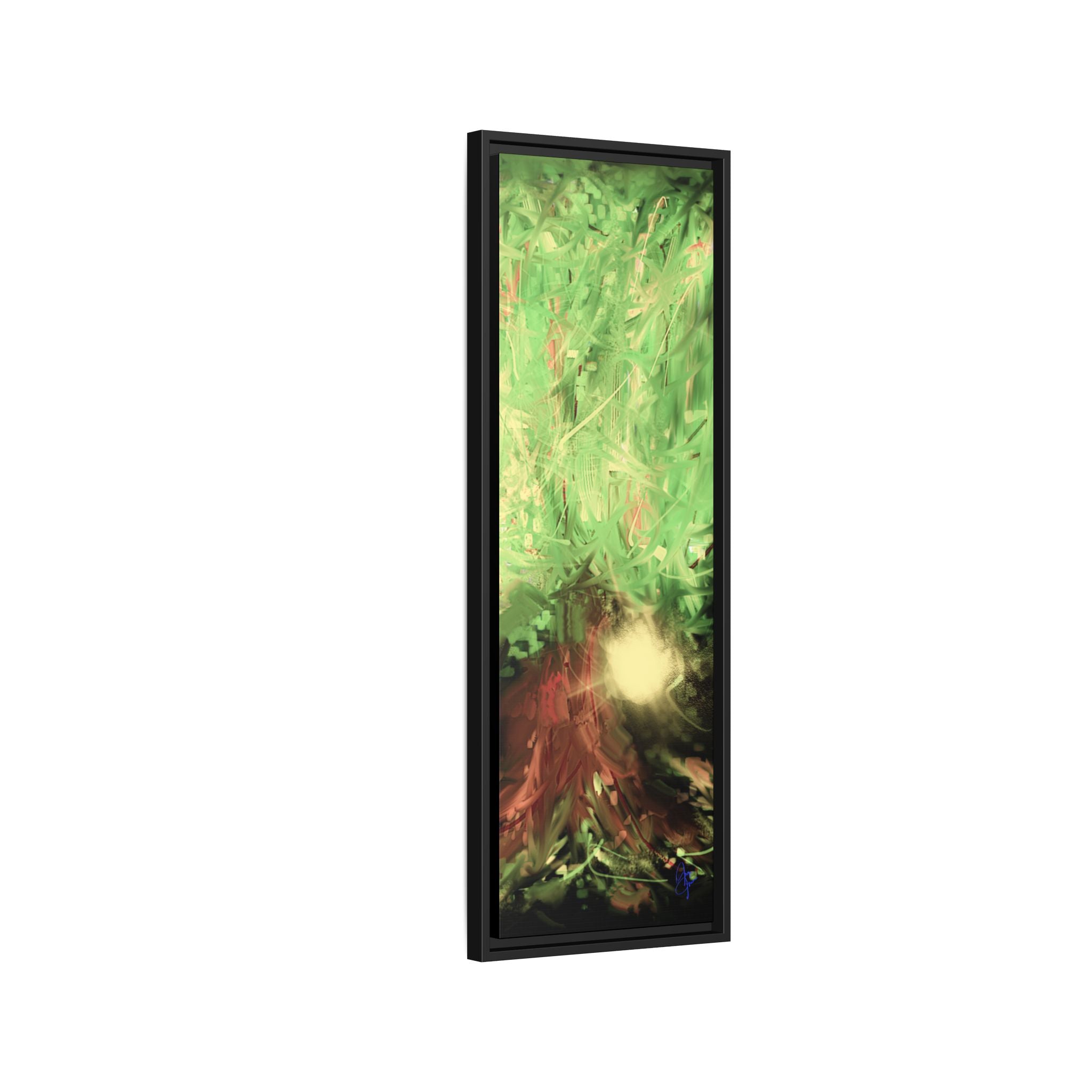 Sunset Tree Matte Canvas Framed Wall Art