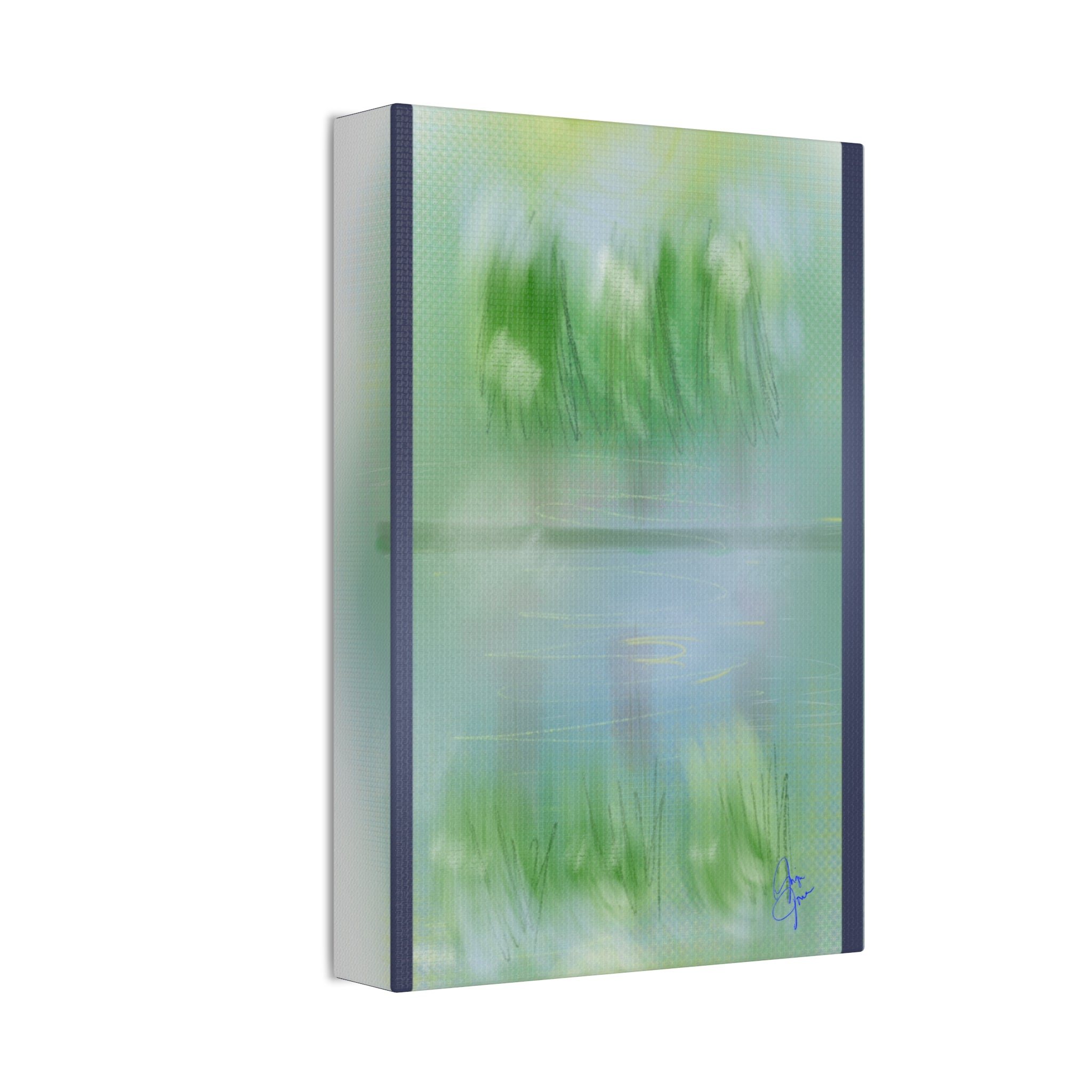 Stretched Canvas Wall Art — 'View Out the Window' Scene