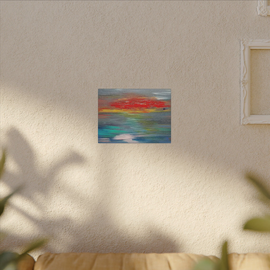 Abstract Sunset Matte Canvas Wall Art