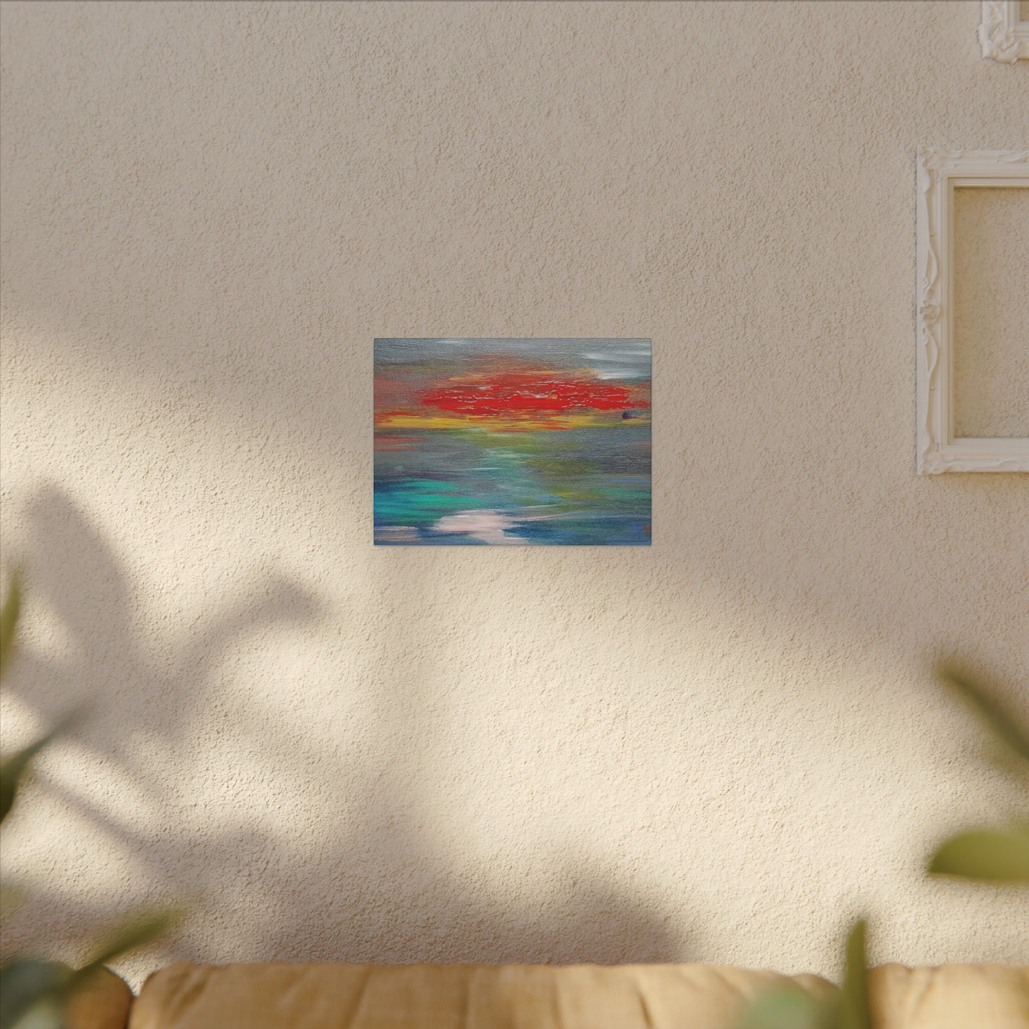 Abstract Sunset Matte Canvas Wall Art