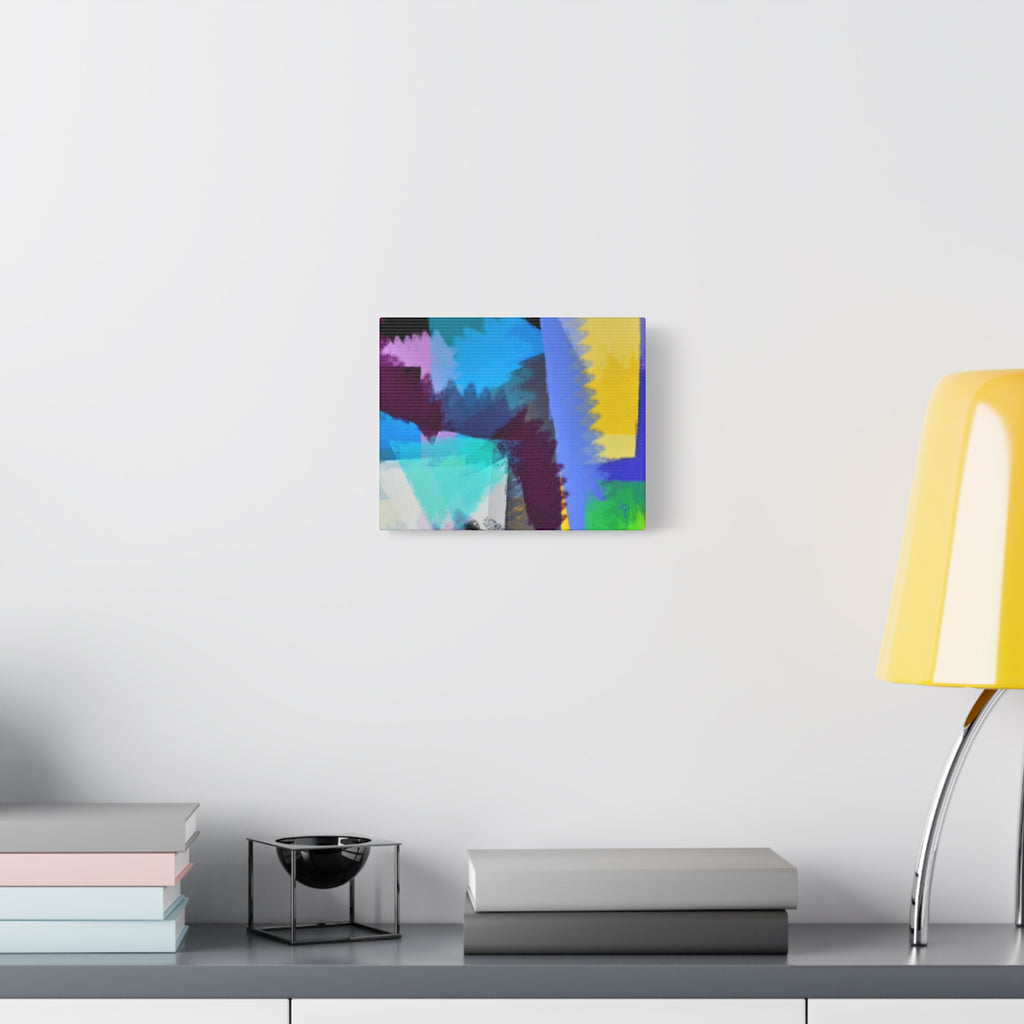 Abstract Color Burst Canvas Print — Vibrant Geometric Wall Art