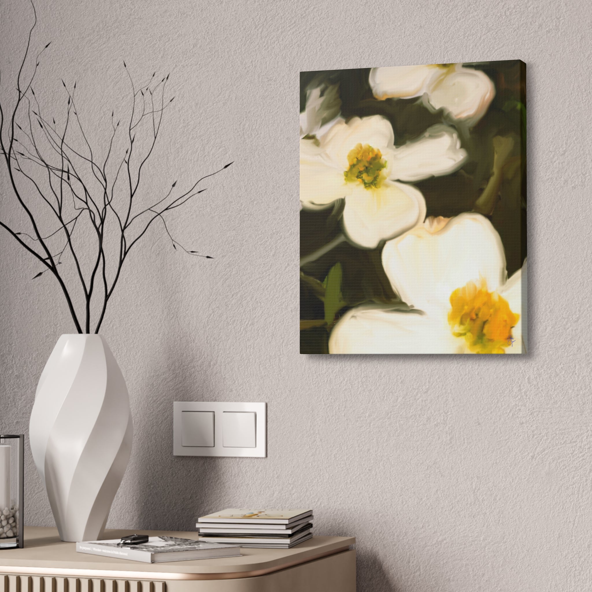 Davey Dogwood Park Palestine TX Canvas Wall Art