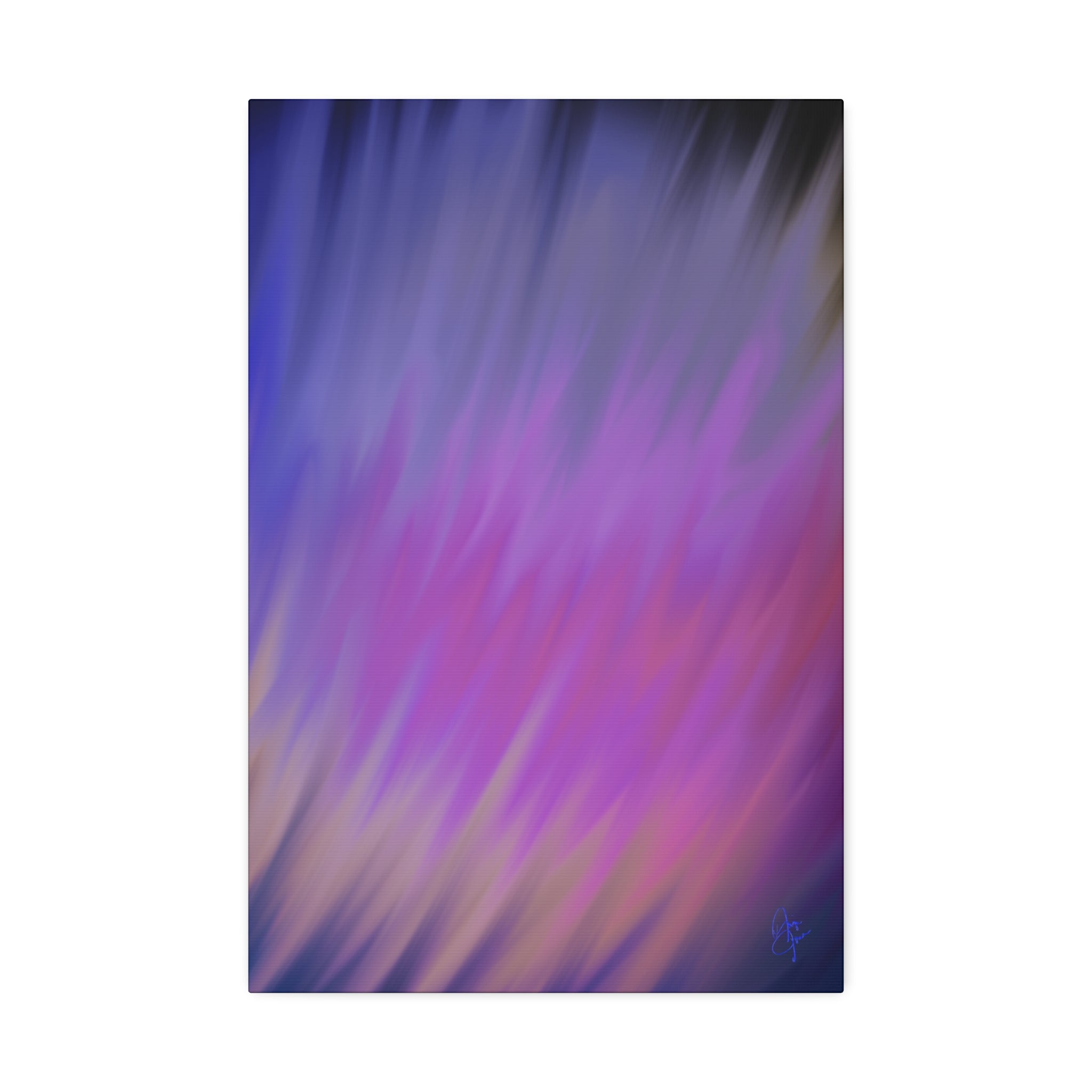 Abstract Purple Gradient Canvas Wall Art — Stretched 1.5"