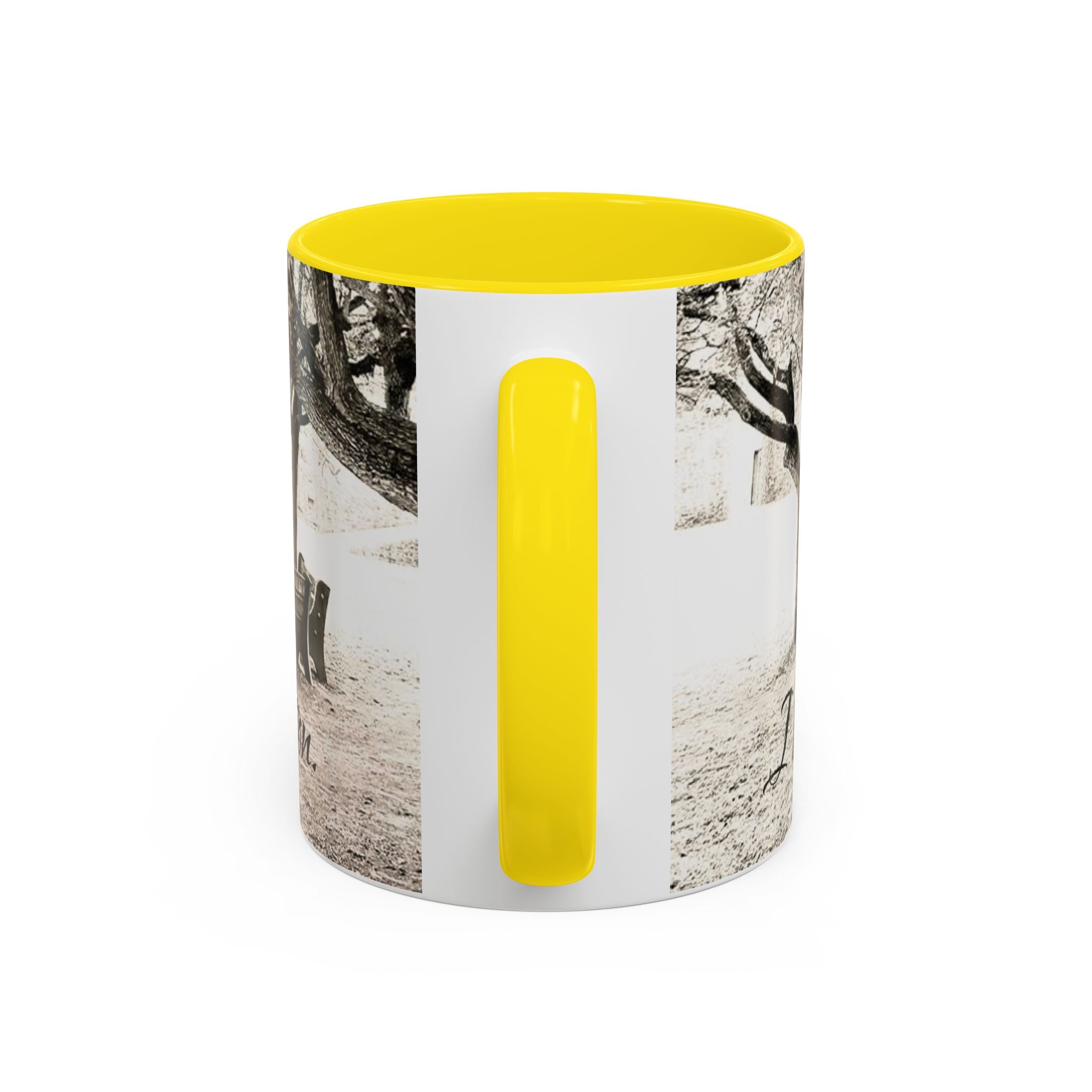 Conversation Bench Coffee Mug — 'I'll Join the Conversation' Accent Ceramic Mug