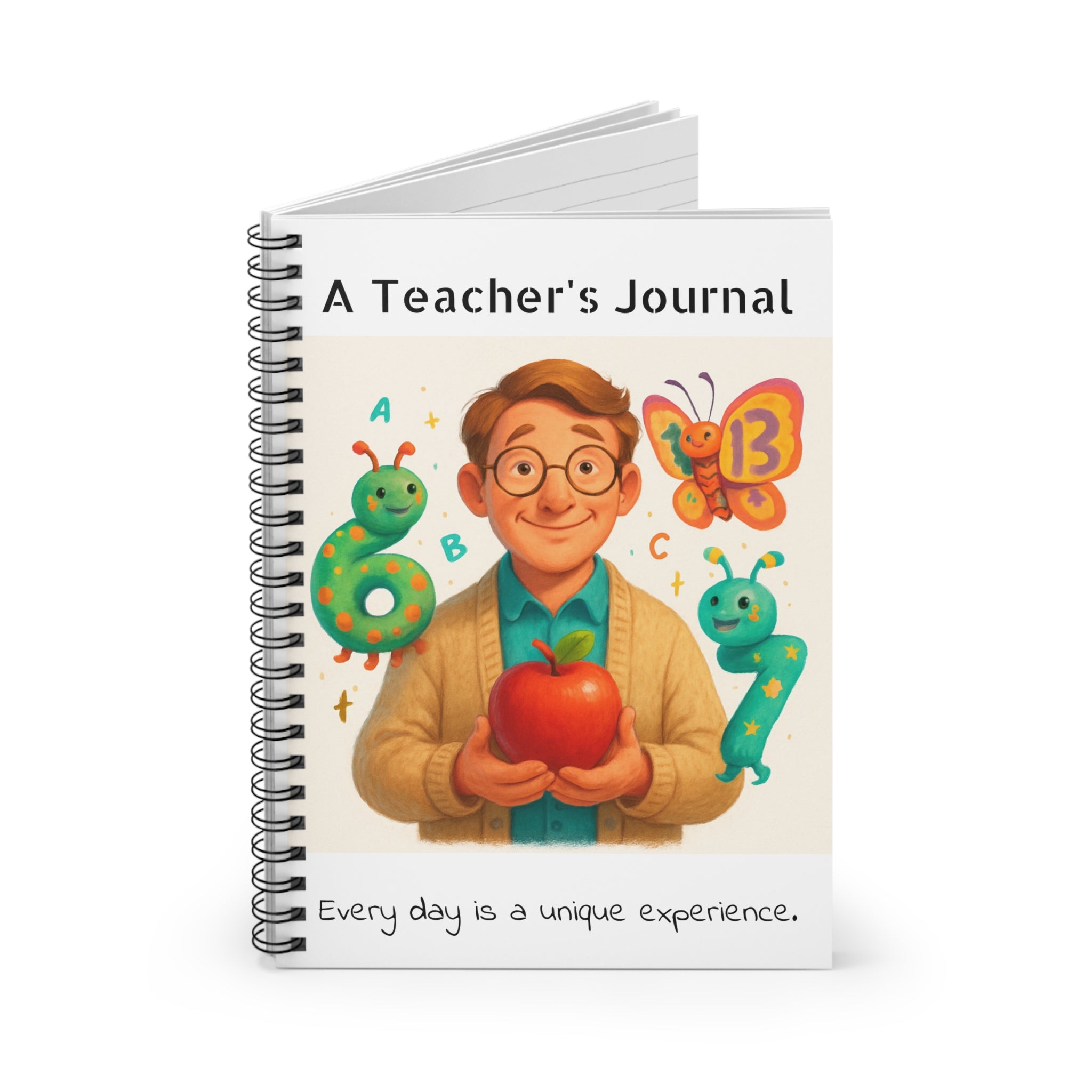 Funny Teachers Gift Spiral Notebook — Ruled Lined Notebook for Educators