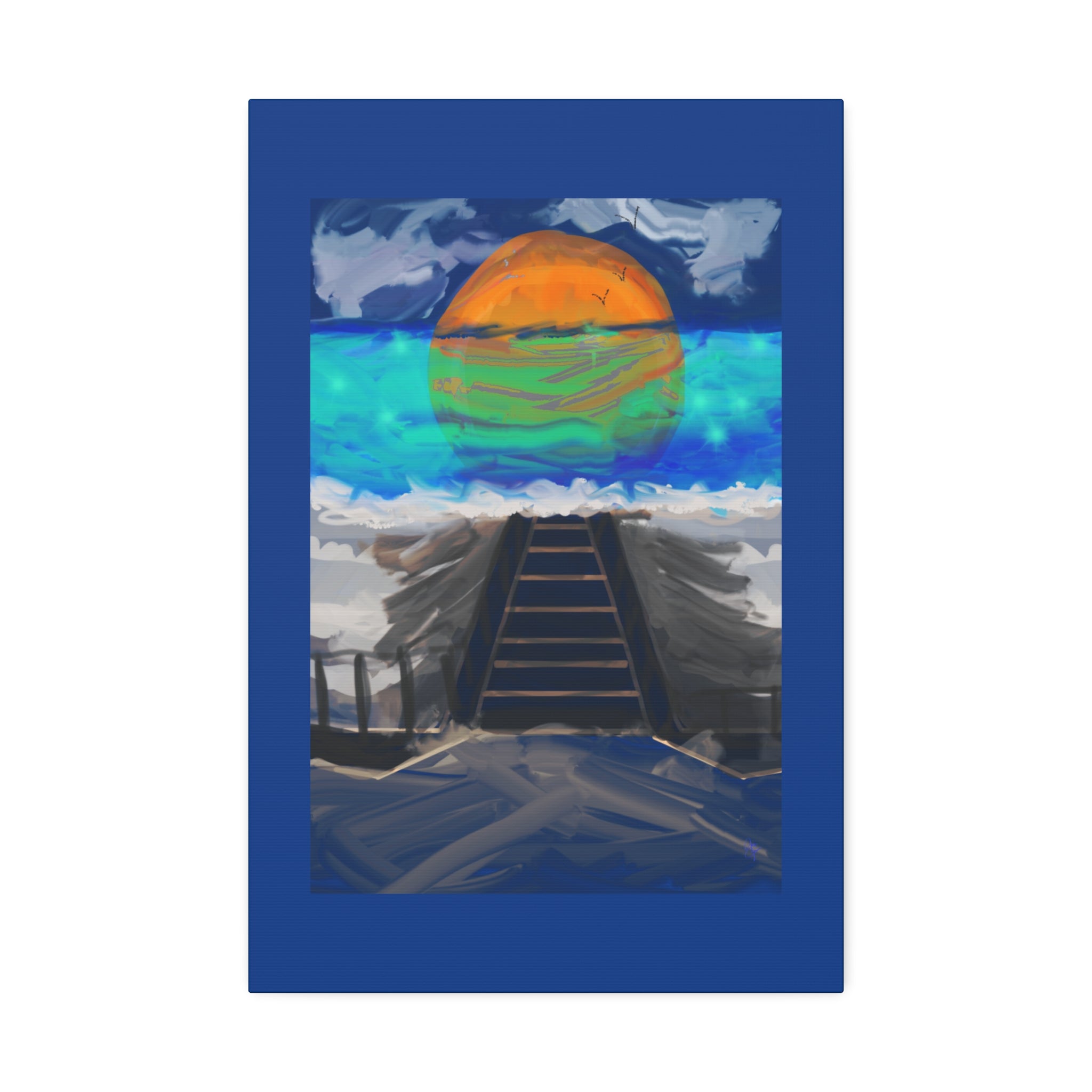 Sunset Beach Canvas Art – Stretched Wall Print